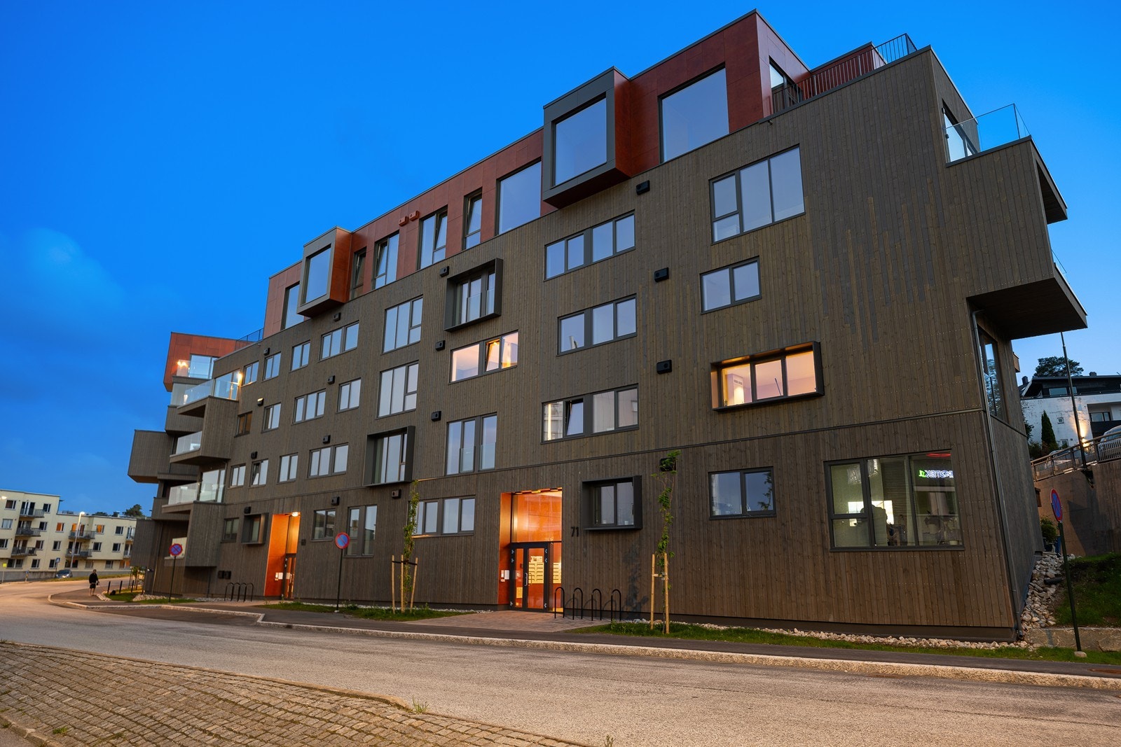 Det er den prisbelønt arkitekten Helen & Hard som har tegnet prosjektet som nå står ferdig Galleribilde