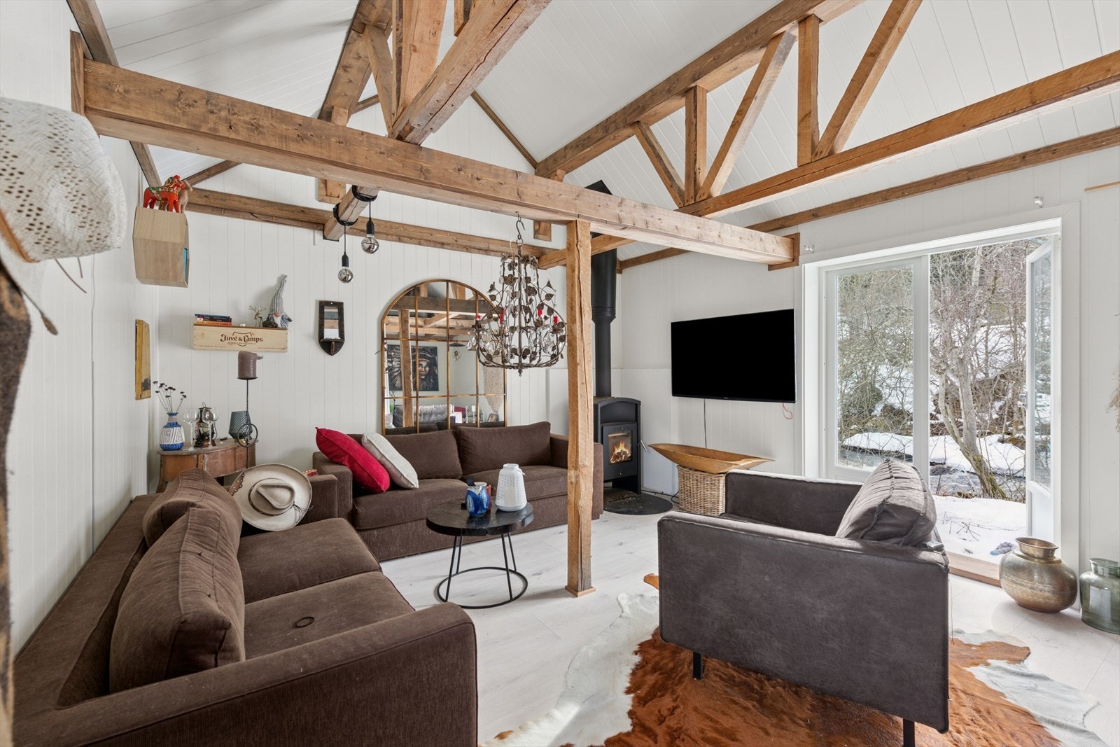 Uthus/anneks er hyggelig innredet. Galleribilde