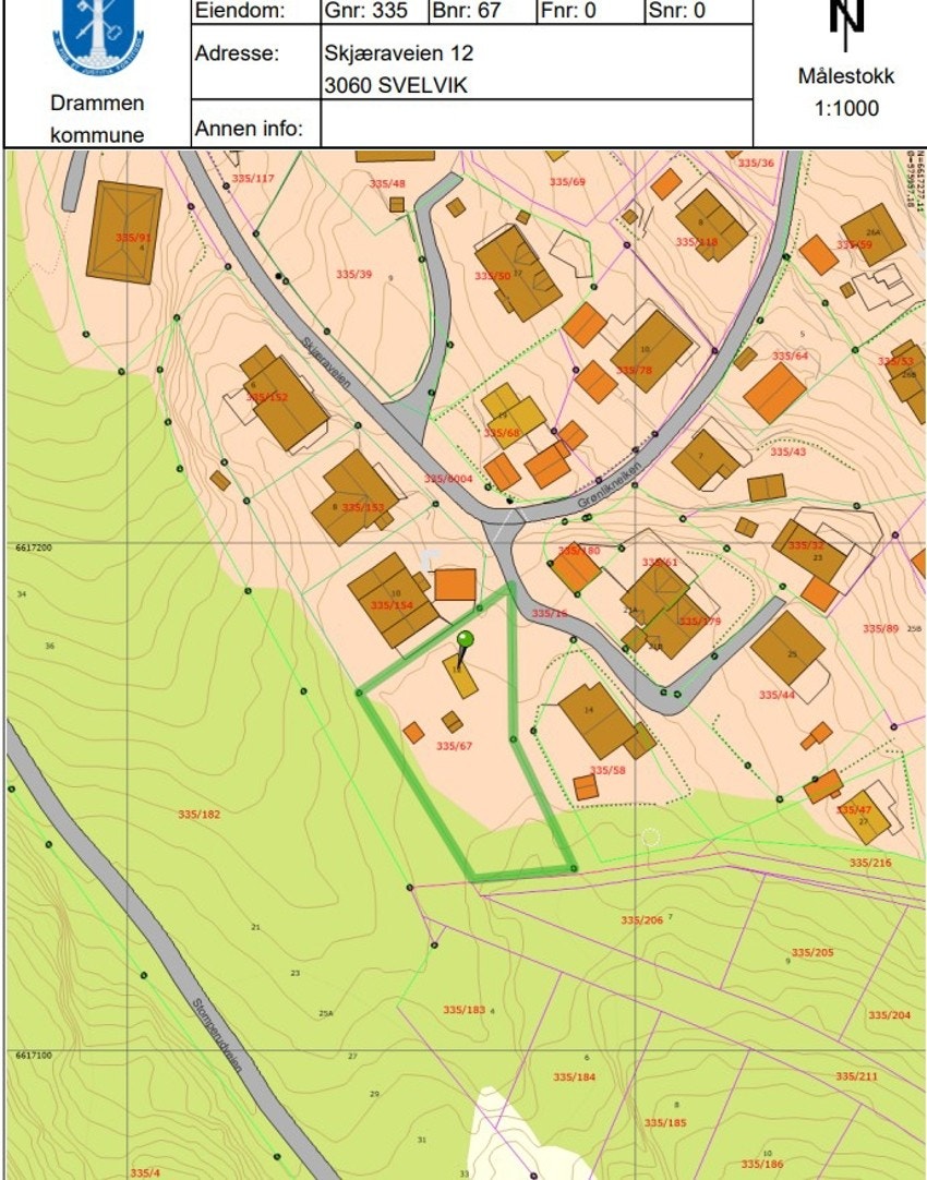 1176 kvm relativt flat selveiertomt | se situasjonskart Galleribilde