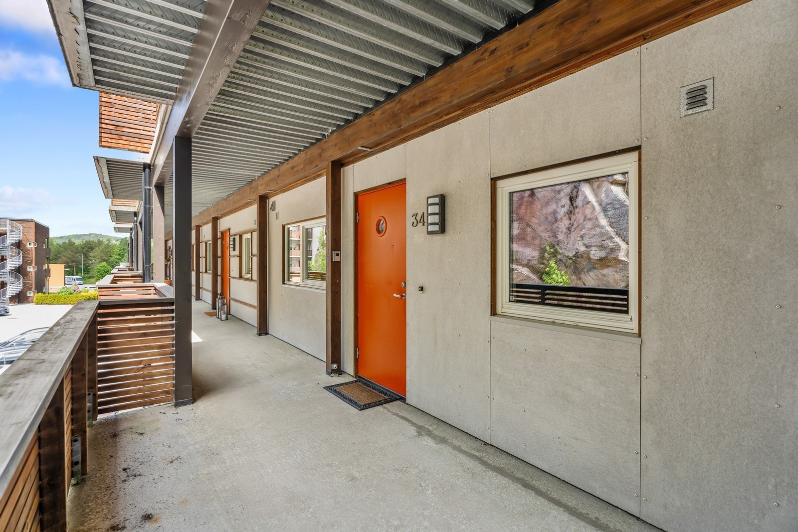 Overbygd inngangsparti Galleribilde