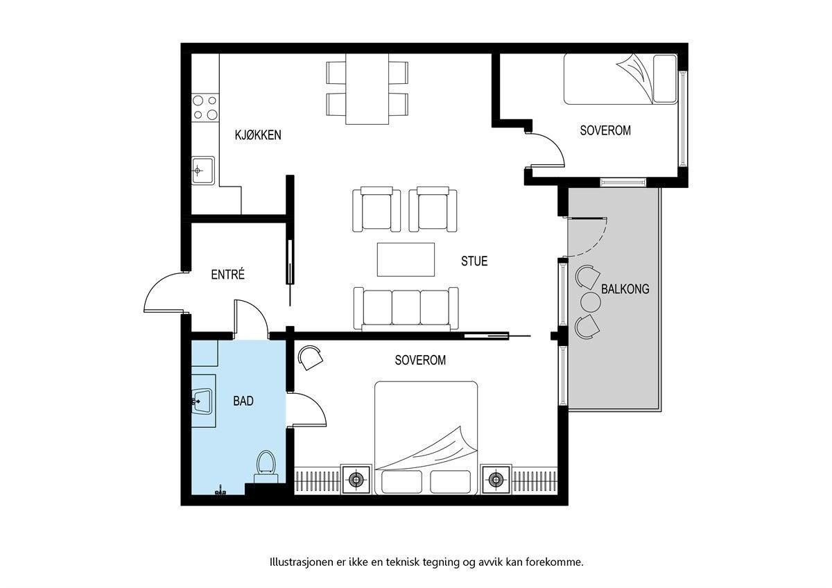Plantegning Galleribilde