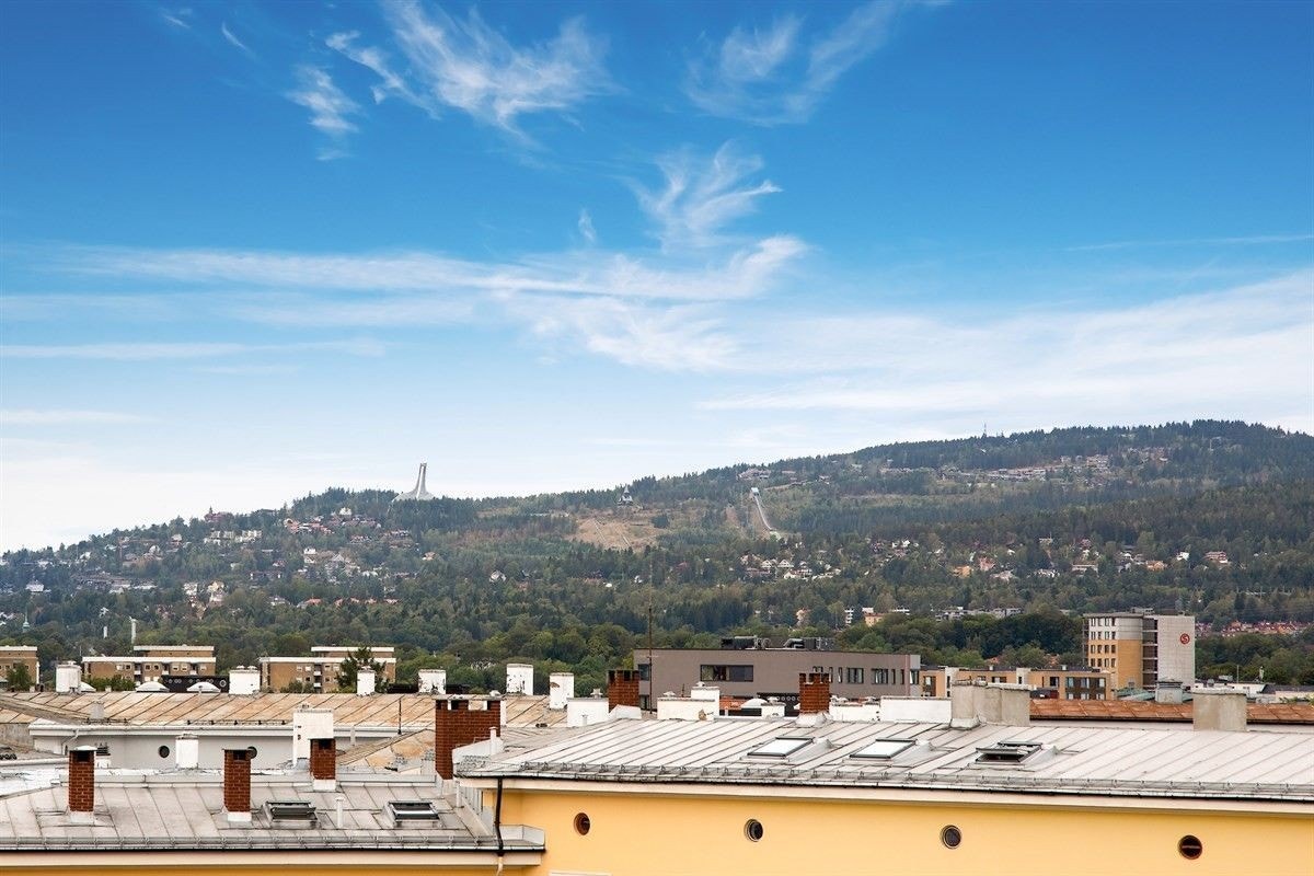 Utsikt fra takterrassen Galleribilde