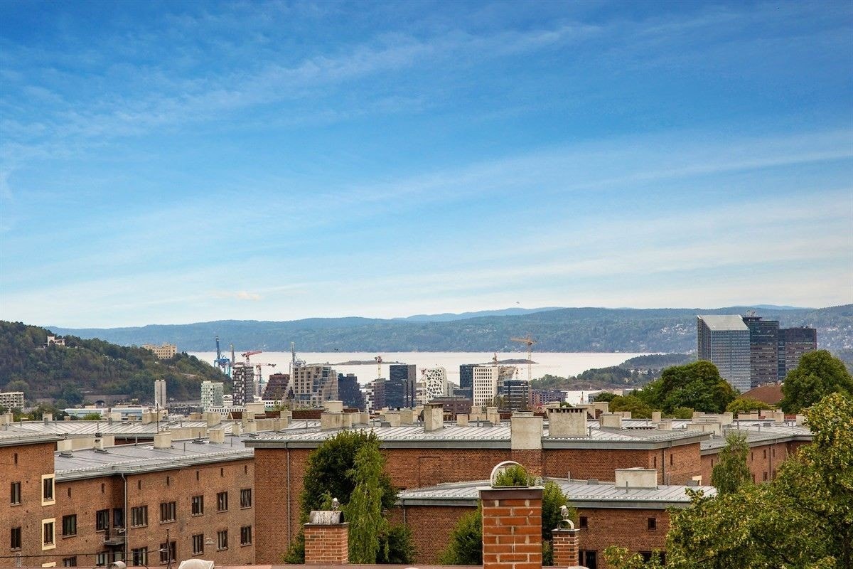 Utsikt fra takterrassen Galleribilde