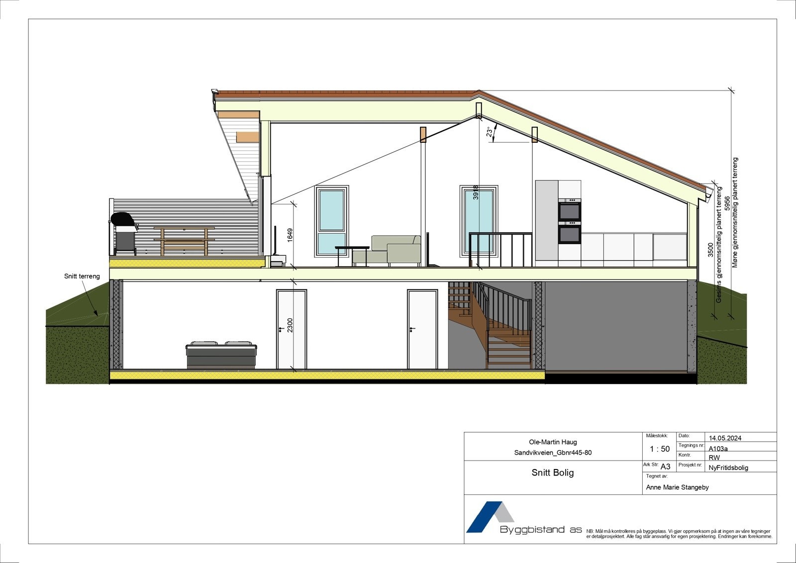 Forslag til hytte som kan oppføres på tomten. Galleribilde