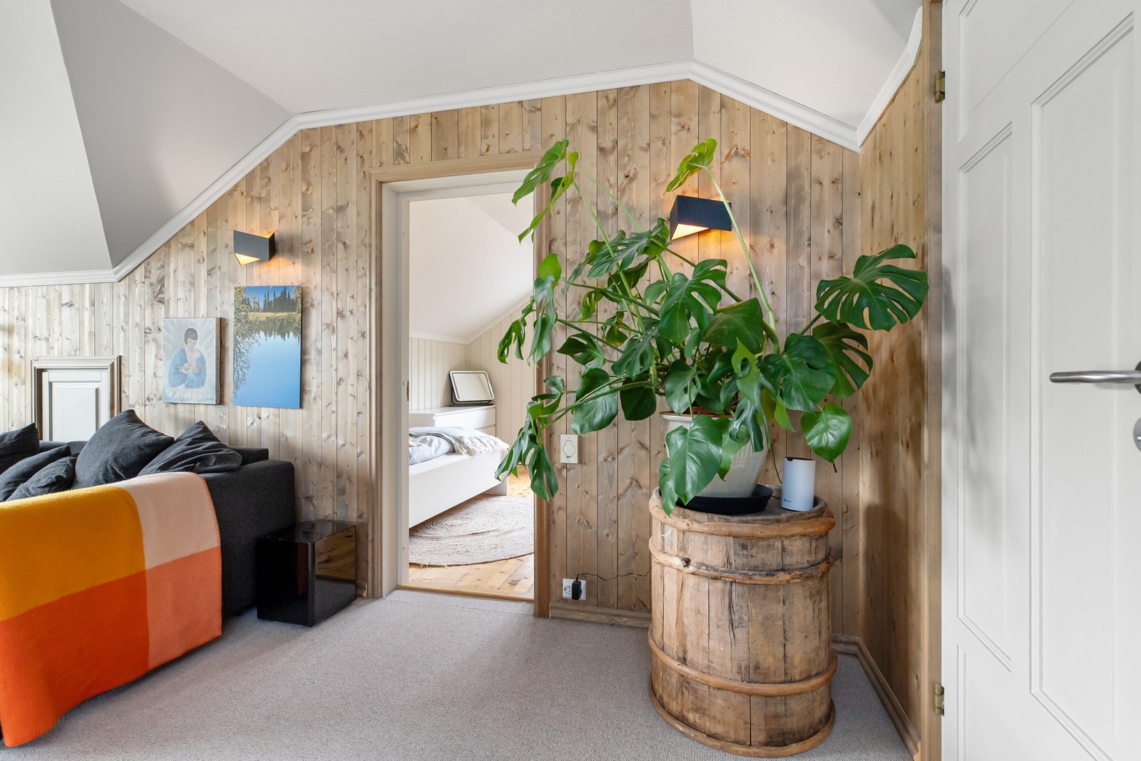 Det er to soverom oppe Galleribilde