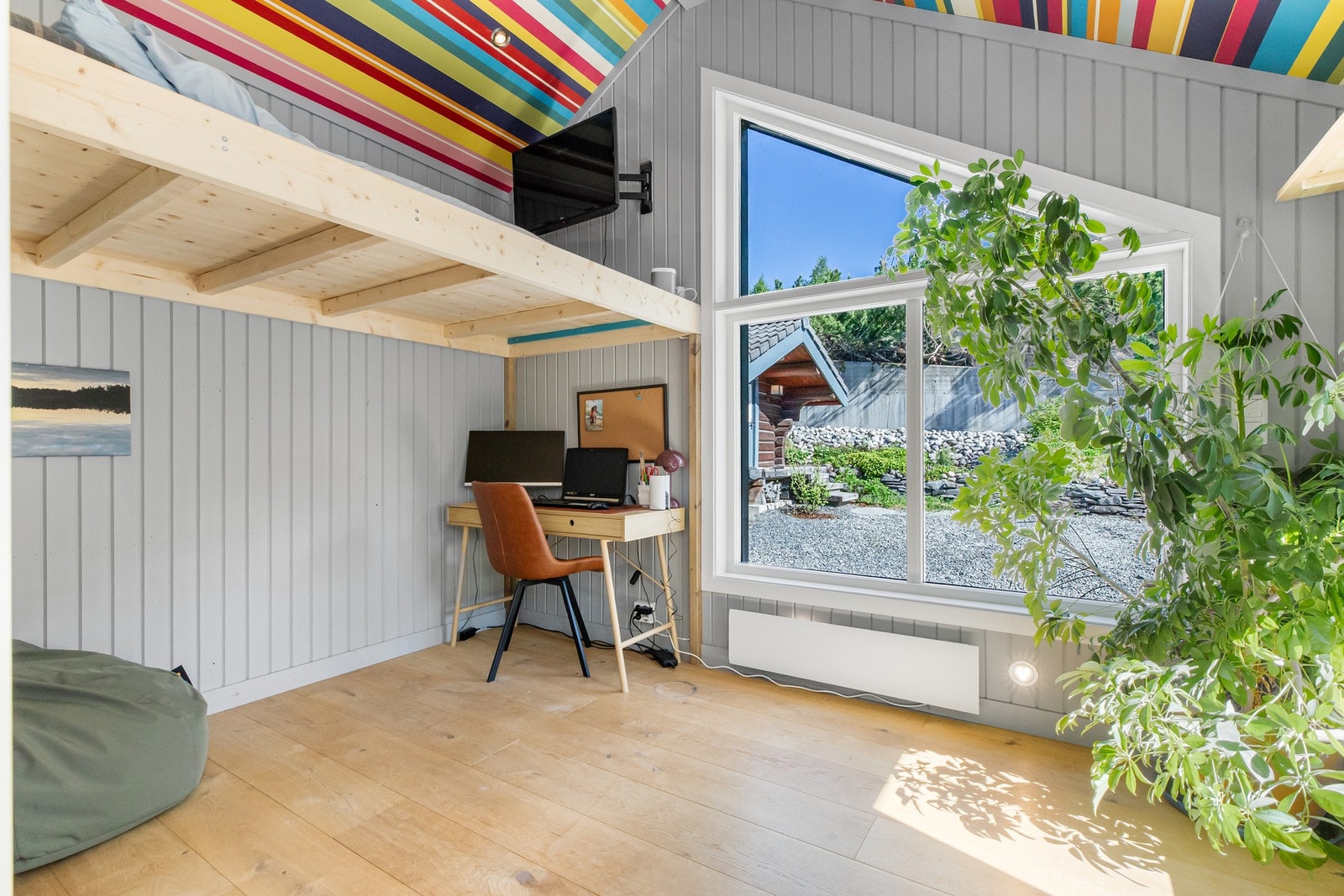 Kontoret ble påbygd i senere tid Galleribilde