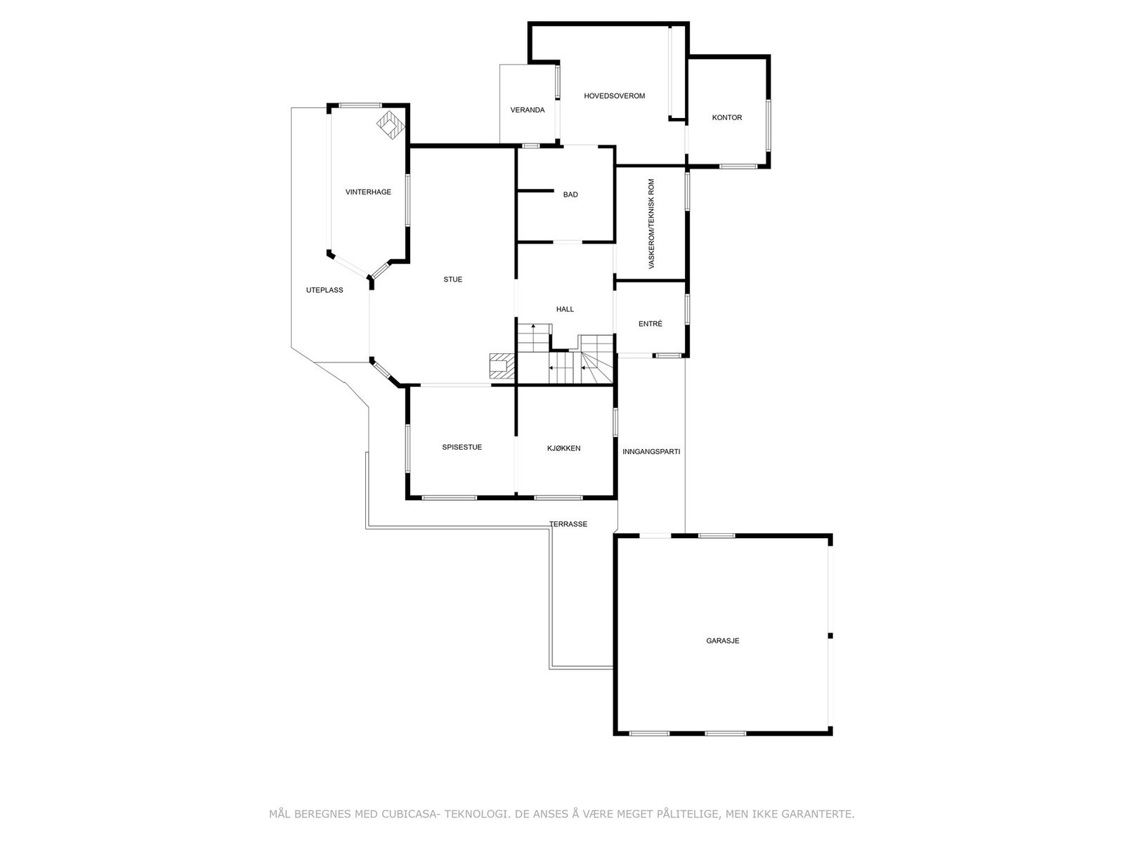 Plantegning 1.etasje Galleribilde