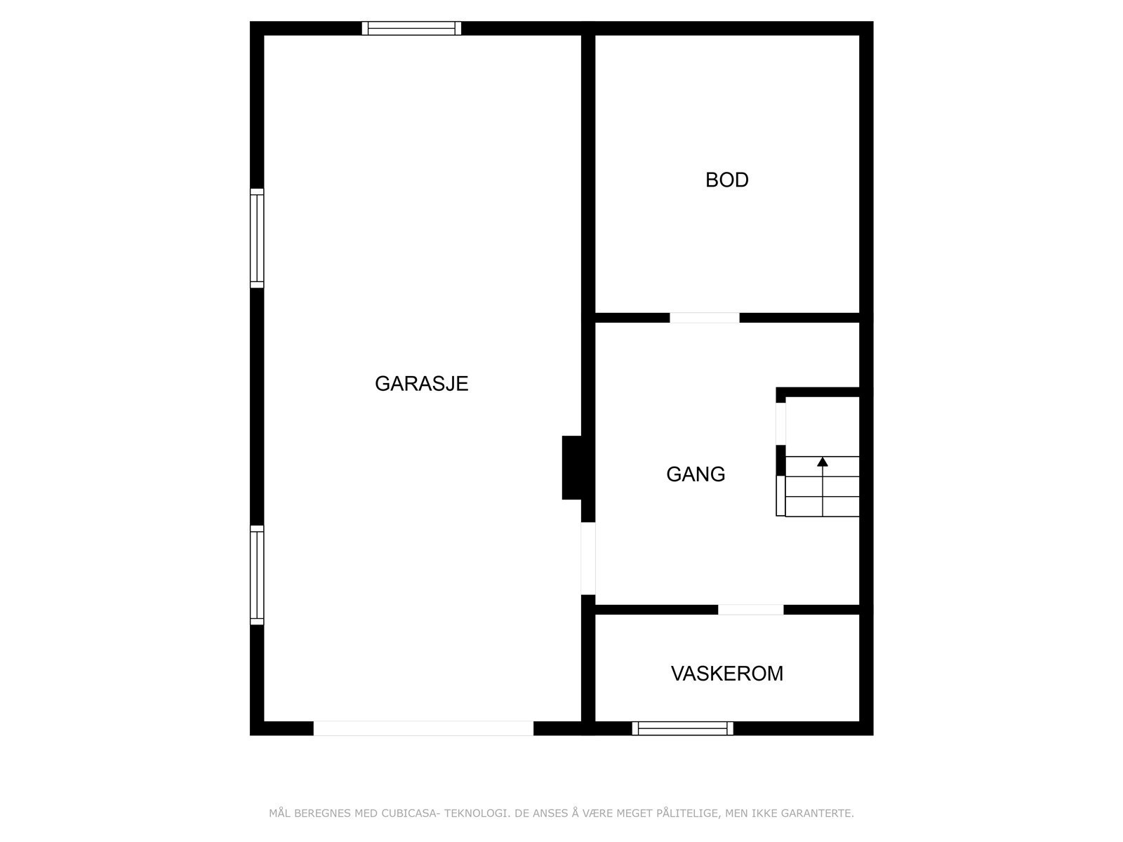 Plantegning underetasje. Galleribilde