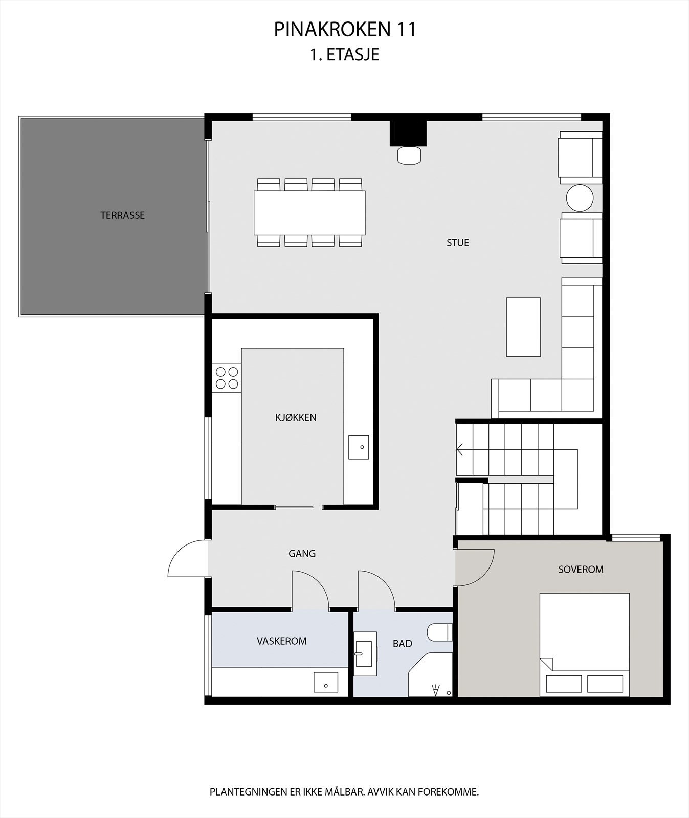 Plantegning av 1. etasje Galleribilde