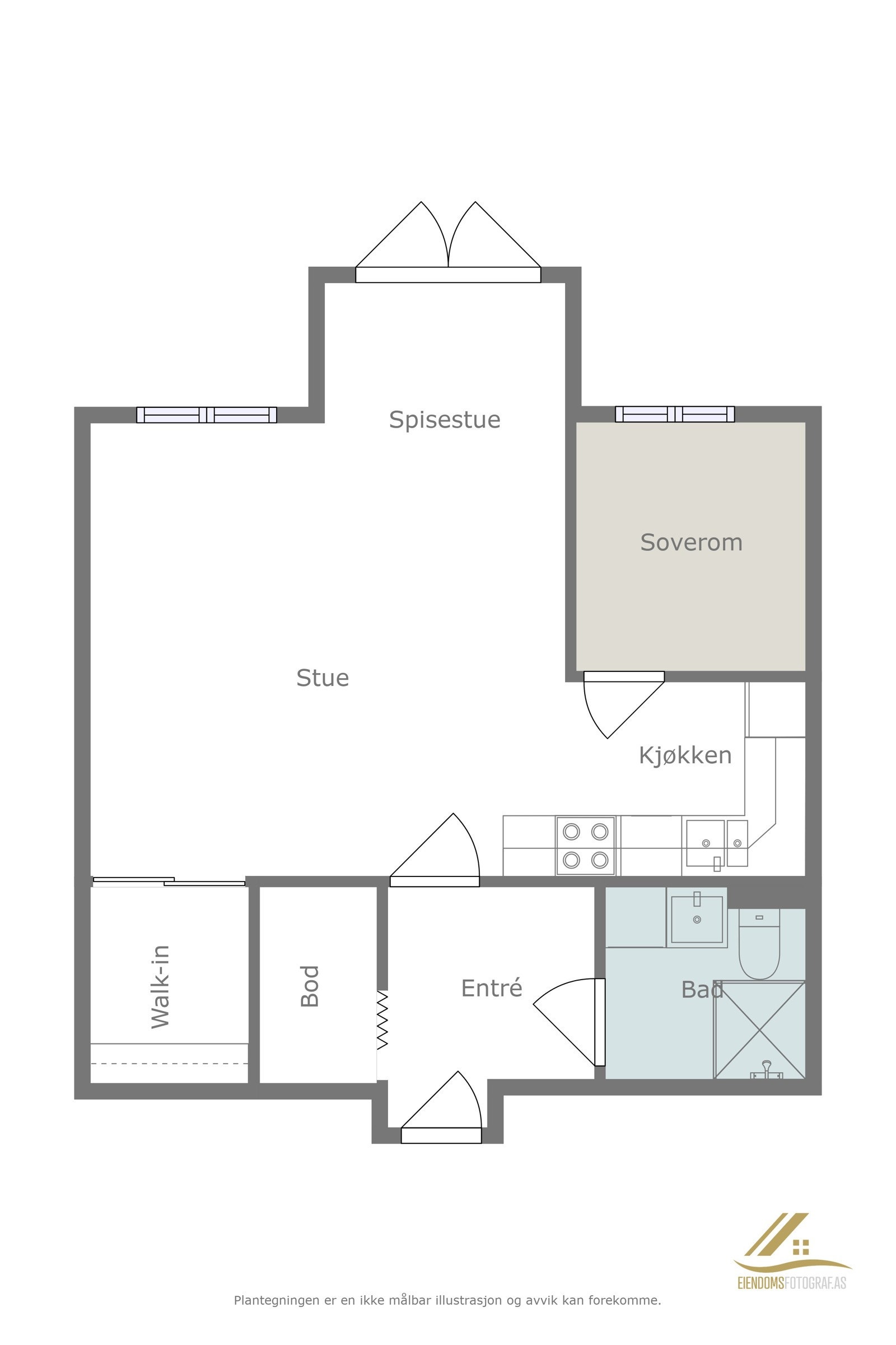 Plantegning Galleribilde