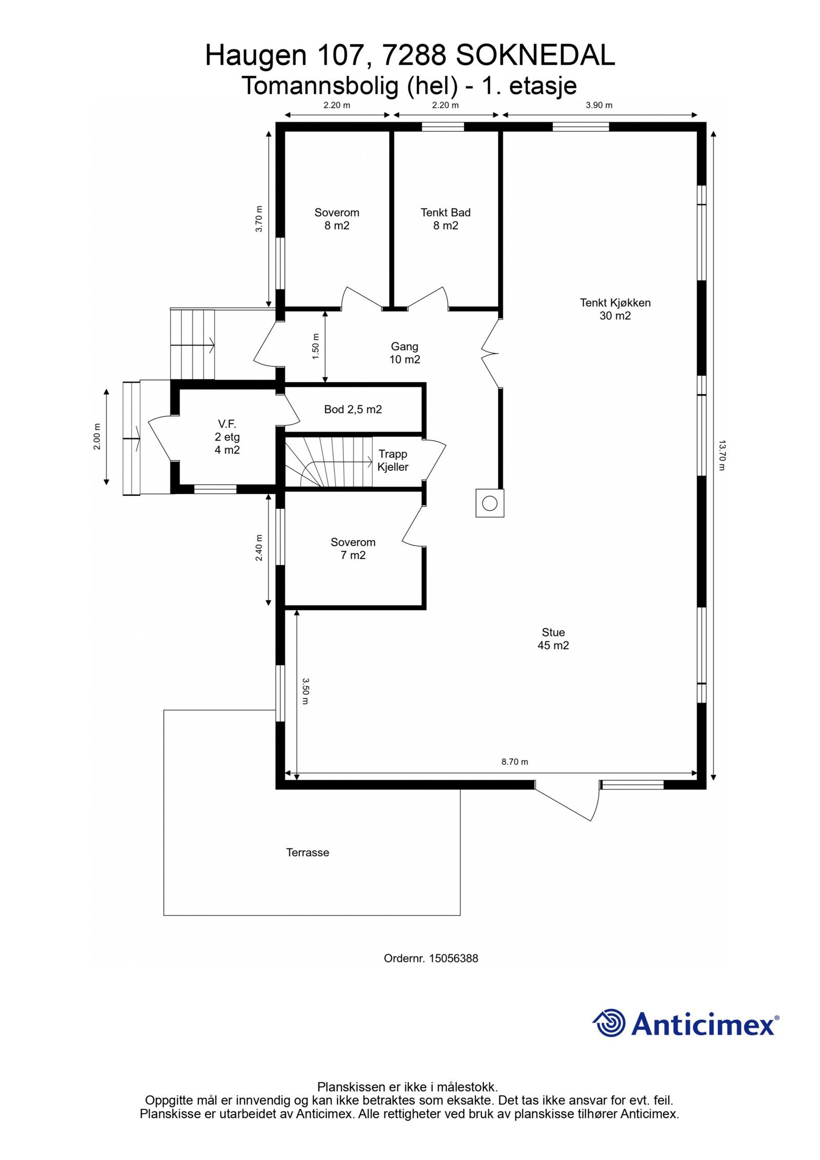 Planløsning 1. etasje. Galleribilde