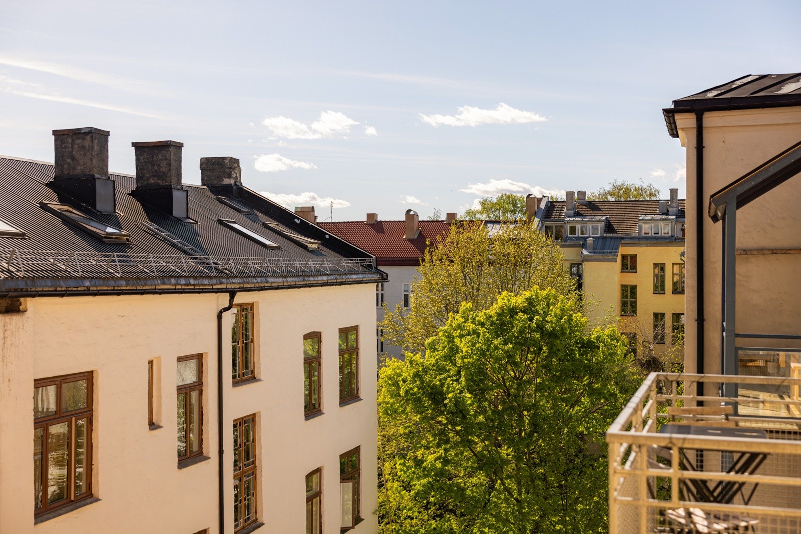 Flott utsikt over Oslos tak Galleribilde