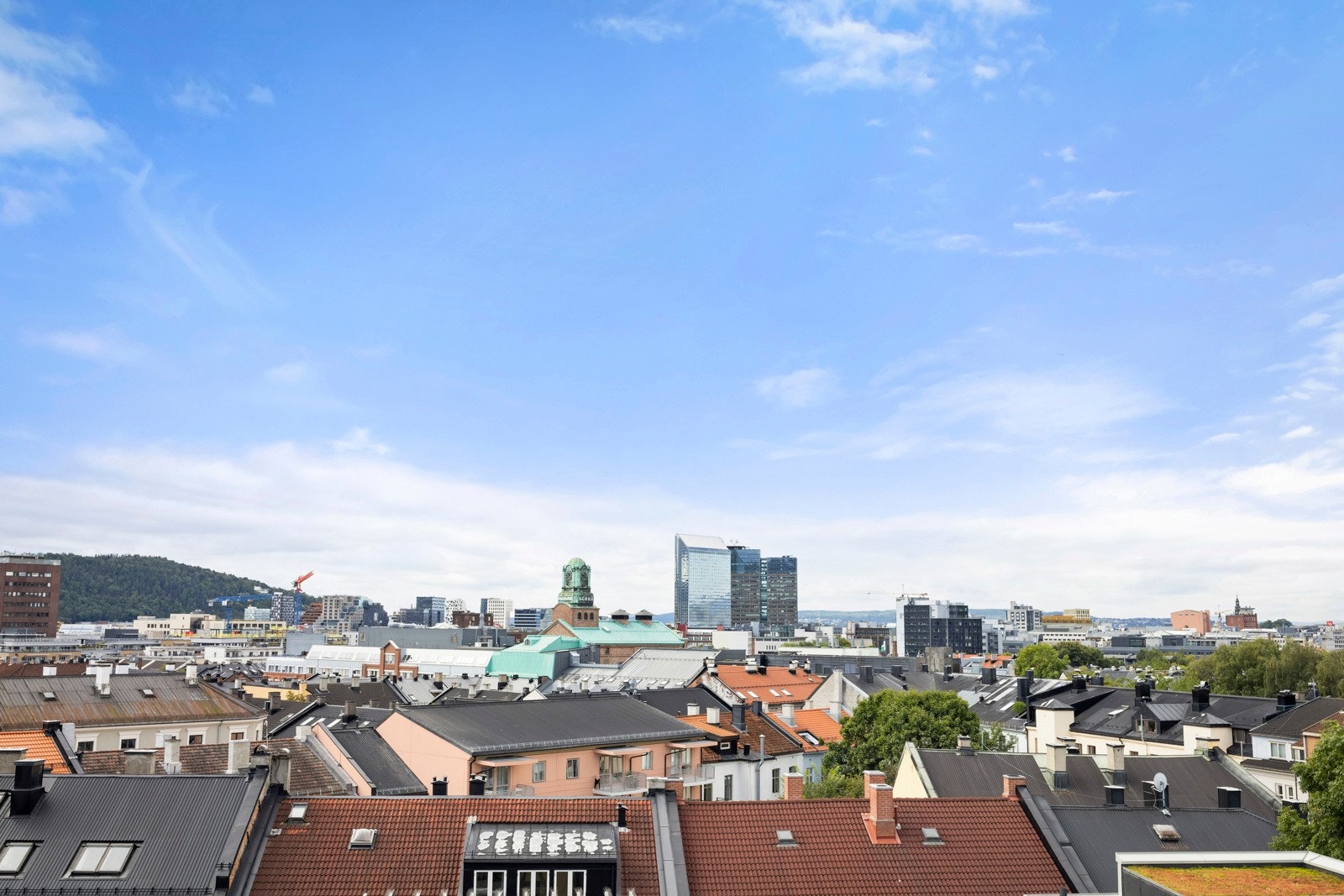 Utsikt fra takterrasse Galleribilde