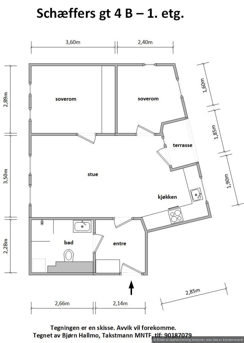 Plantegning Galleribilde