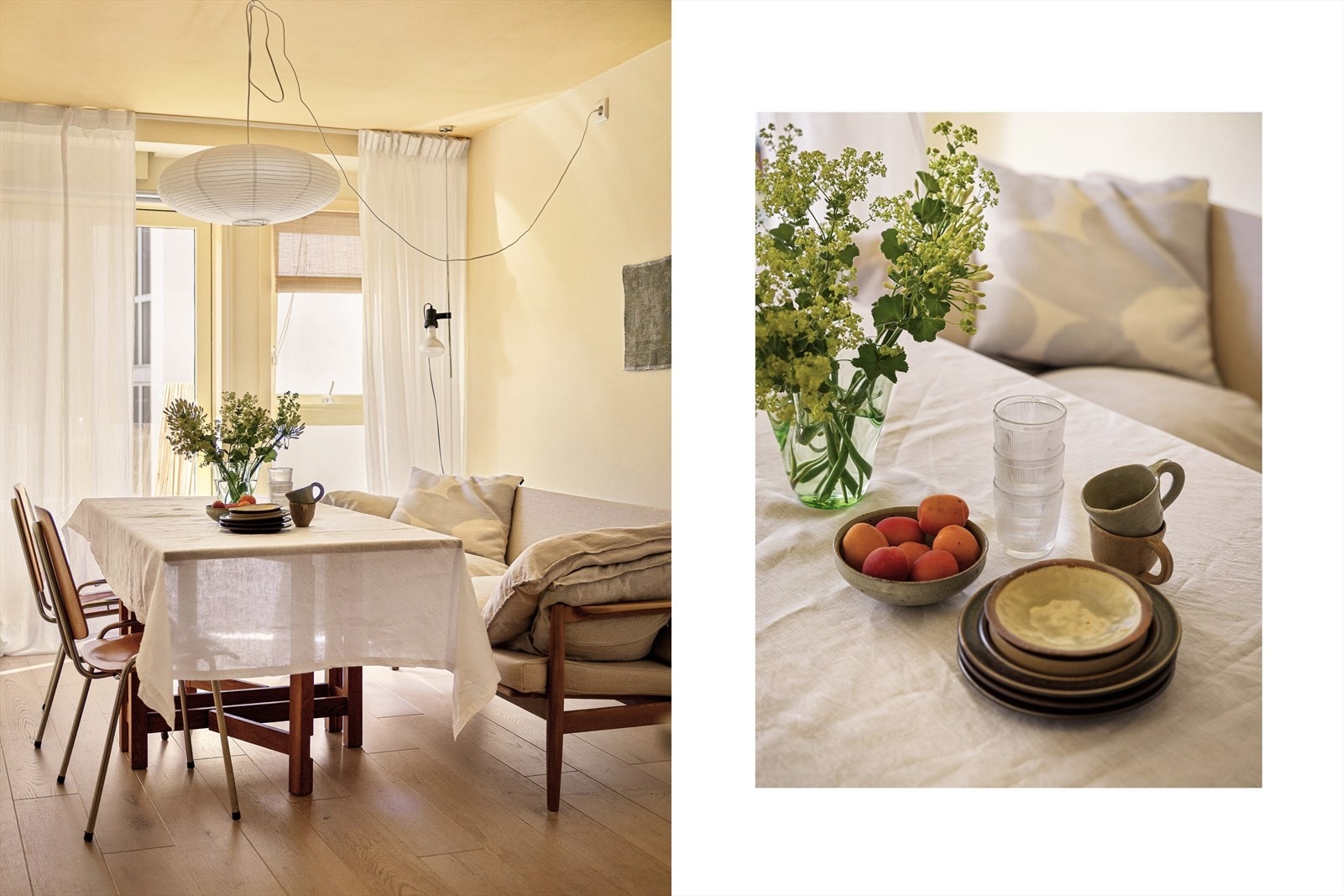 God plass til et stort spisebord hvor sosiale lag kan nytes. Galleribilde