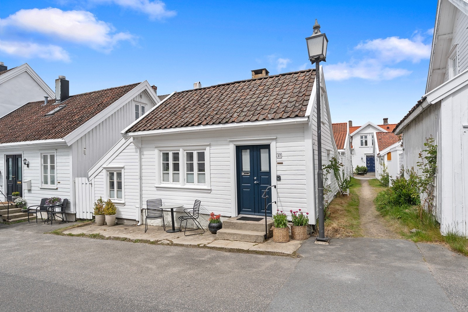 Velkommen til Adolph Tidemandsgate 27 - et superfint hus i den sjarmerende trehusbebyggelsen på Sanden Galleribilde