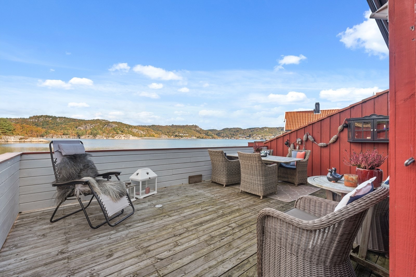 Her kan man nyte solen sammen med kjente og kjære. Galleribilde