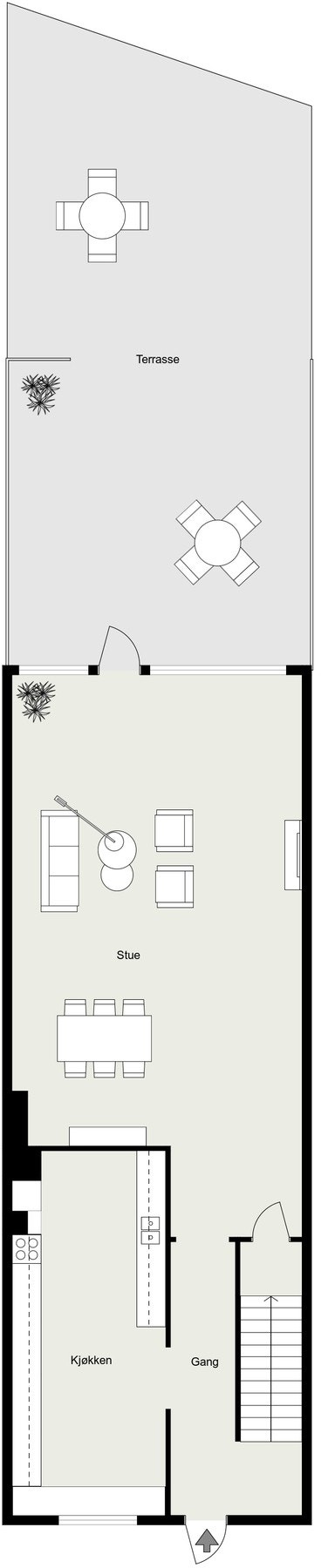 Plantegning 1.etasje Galleribilde