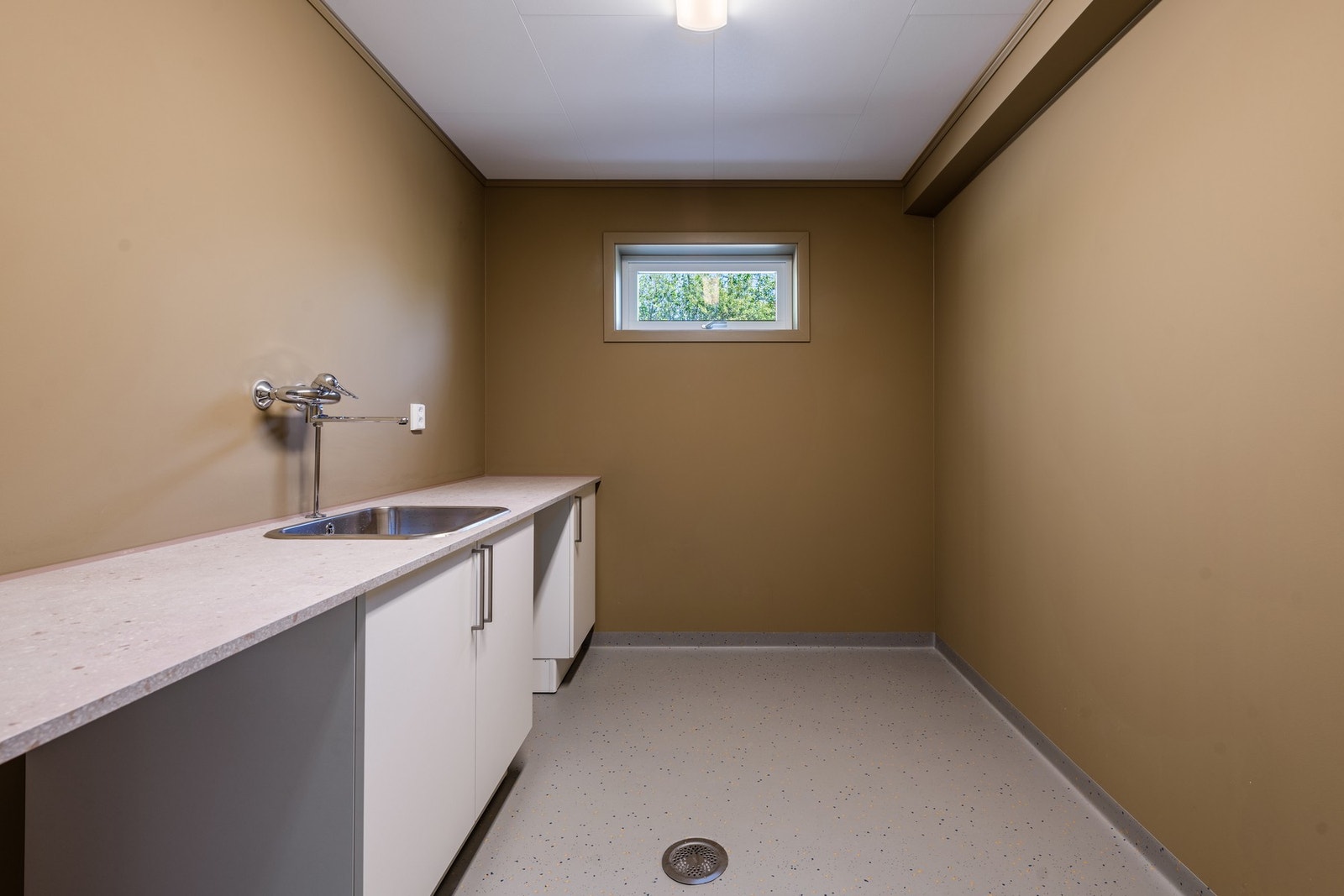 I første etasje finner man også et stort vaskerom Galleribilde