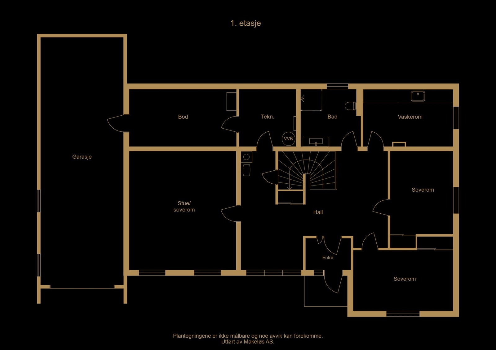 Plantegning 1. etasje (illustrasjon/avvik kan forekomme) Galleribilde