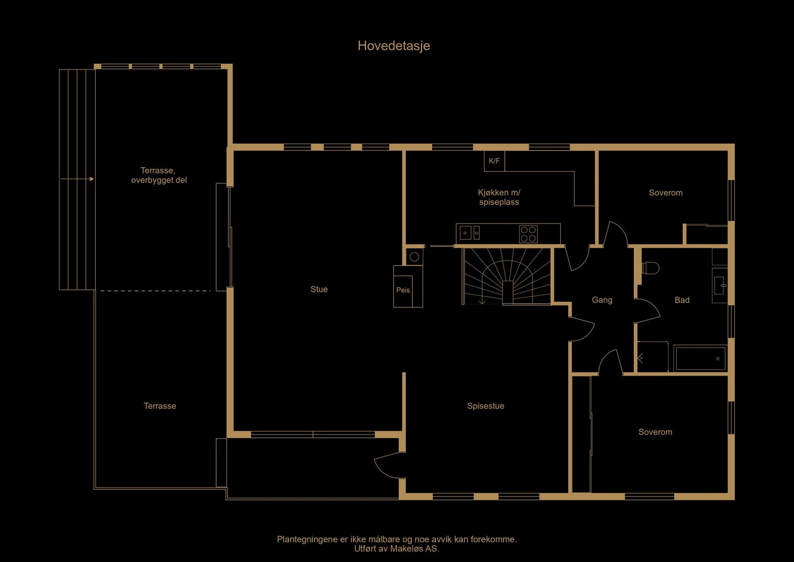 Plantegning hovedetasje (illustrasjon/avvik kan forekomme) Galleribilde