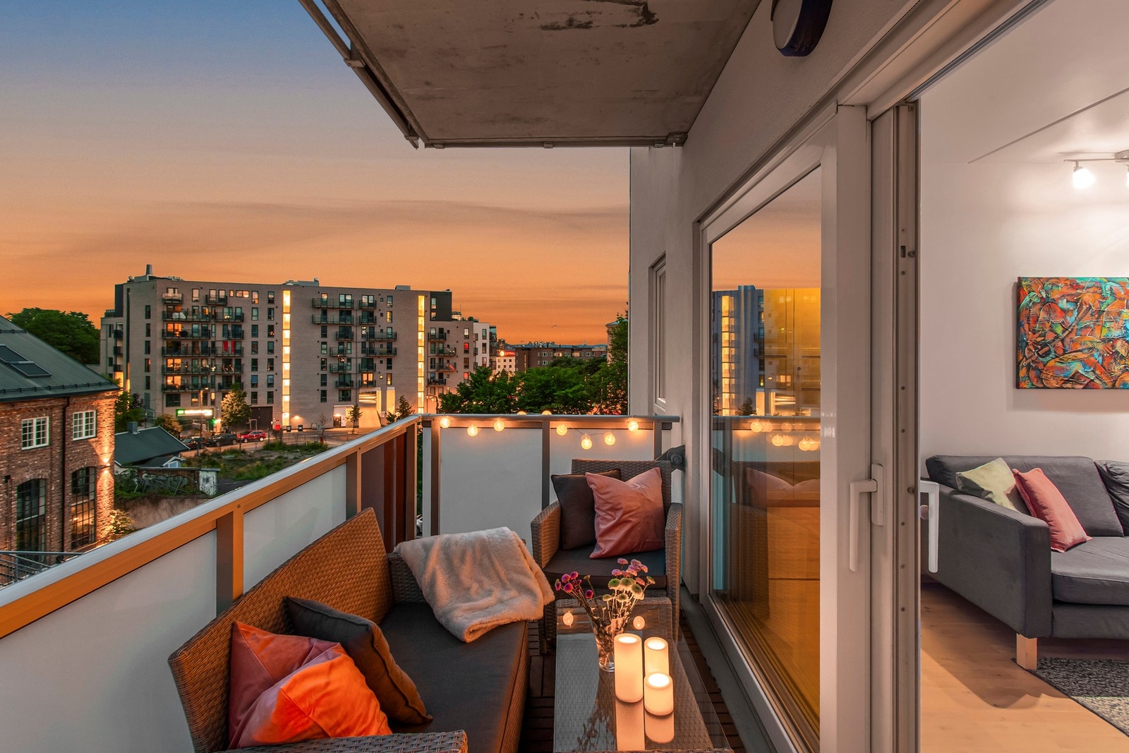 Gass- og el-grill er tillatt på balongen. Galleribilde