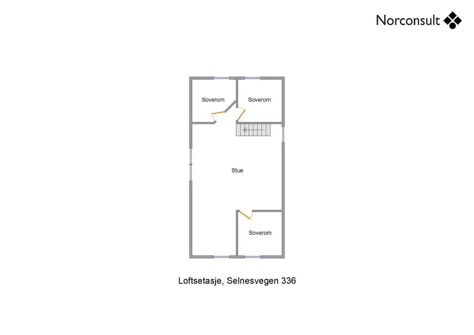 Planskisse - Loftetasje Galleribilde