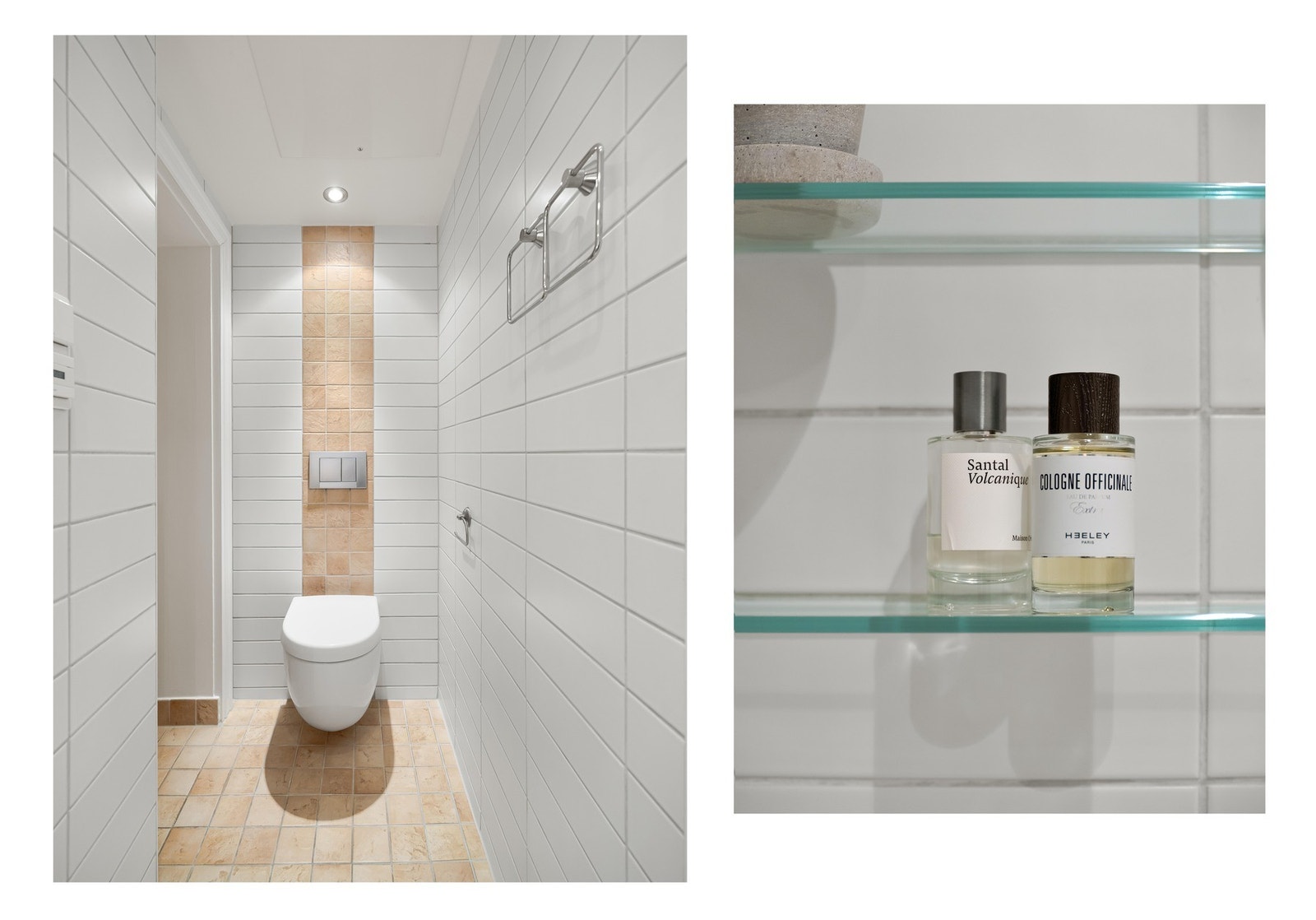 Fra entreen finner vi inngangen til badet, som ble totalrenovert i 2011. Galleribilde