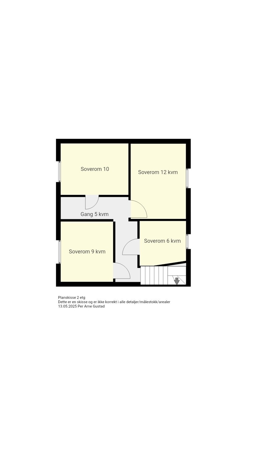 Planskisse 2. etasje. Galleribilde