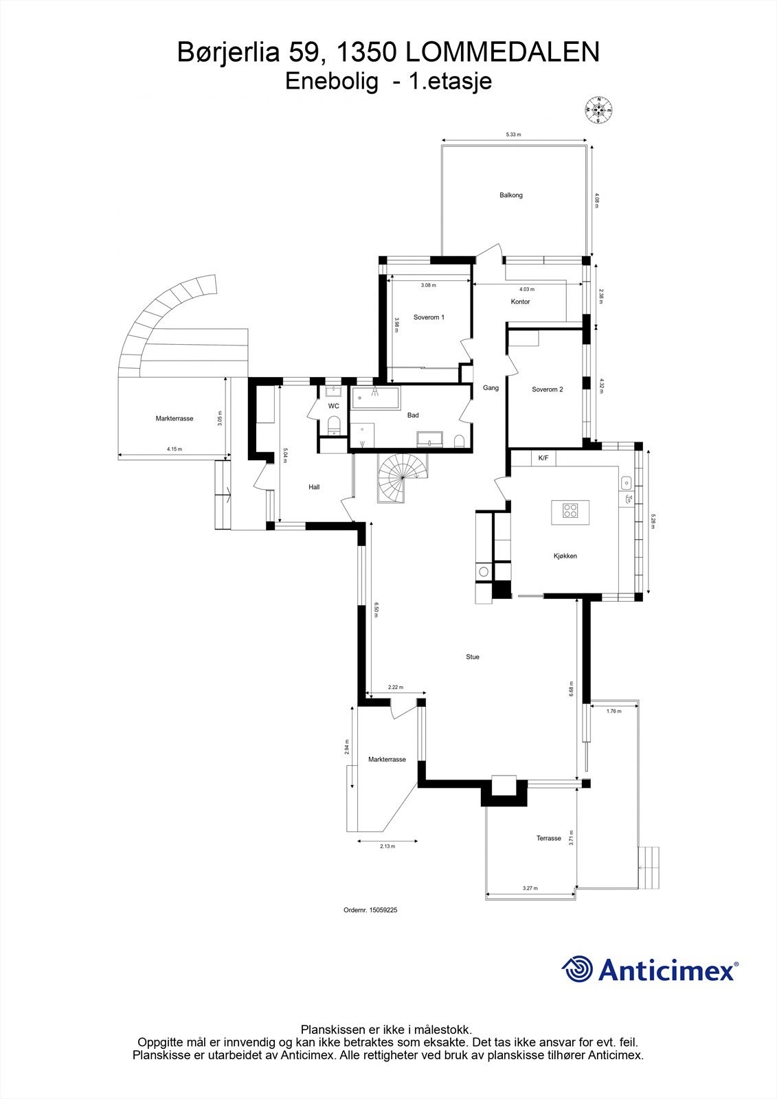 Plantegning Galleribilde