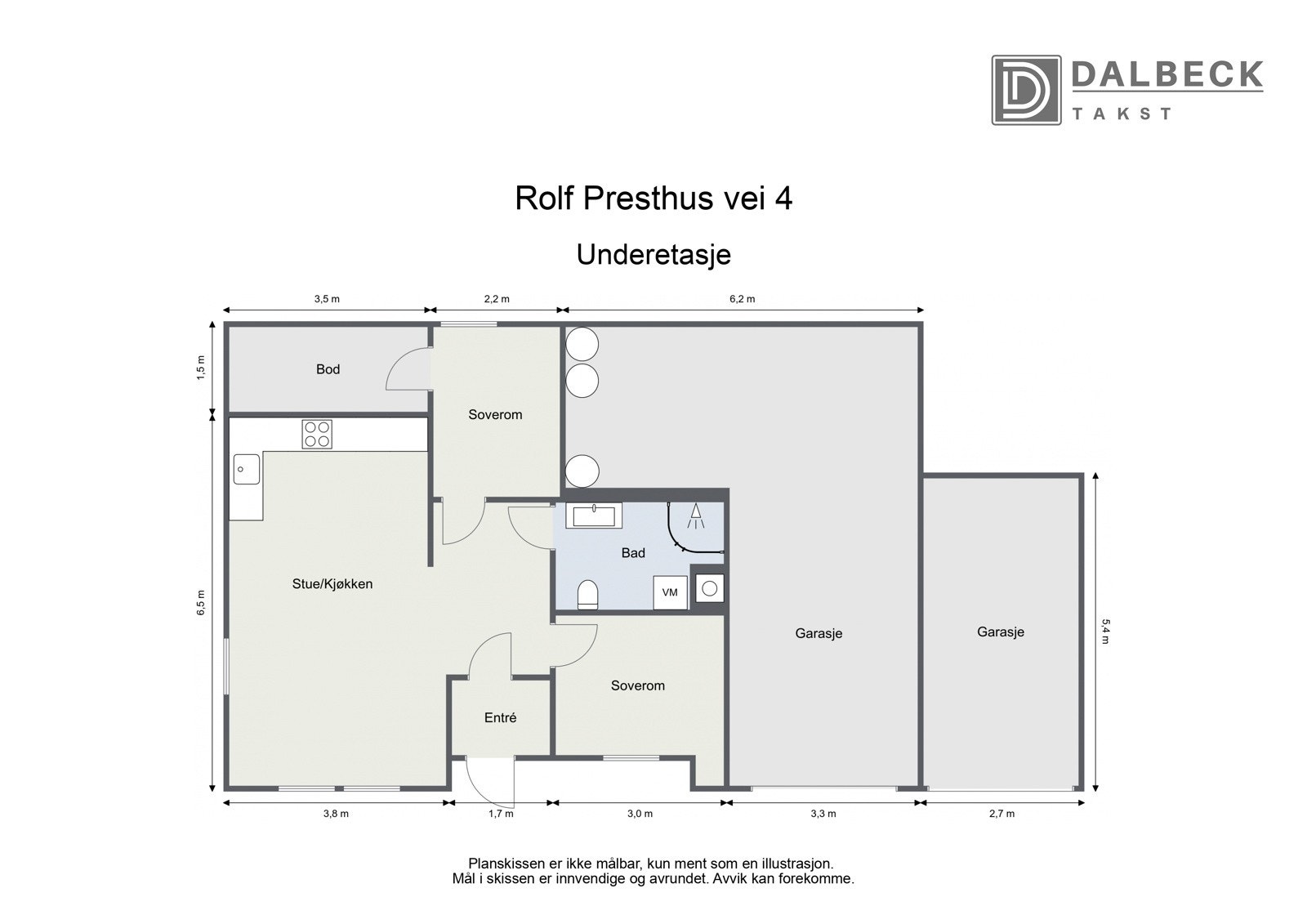 Plantegning underetasje. Galleribilde