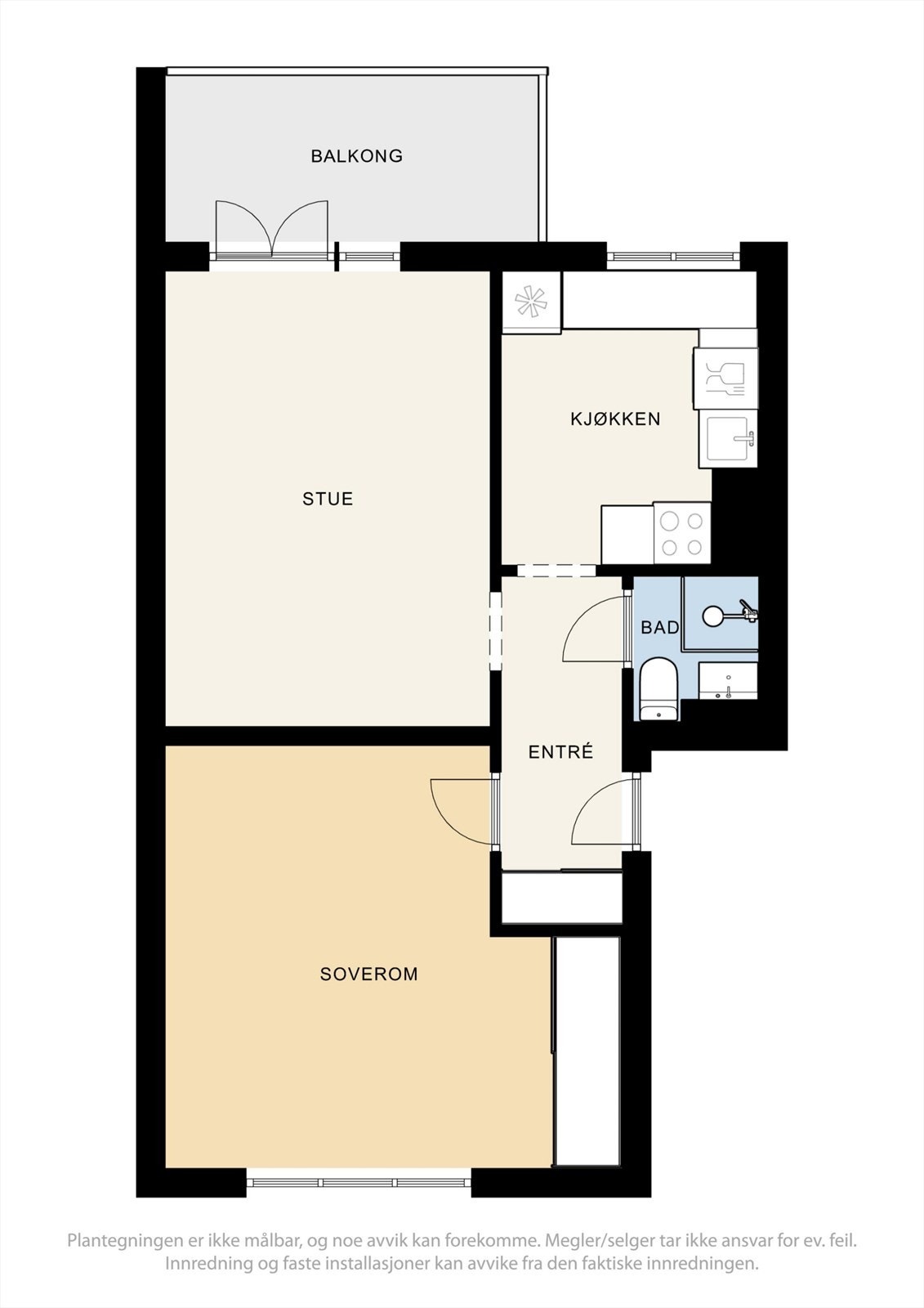 Leiligheten har en god planløsning med en fin rominndeling. Galleribilde