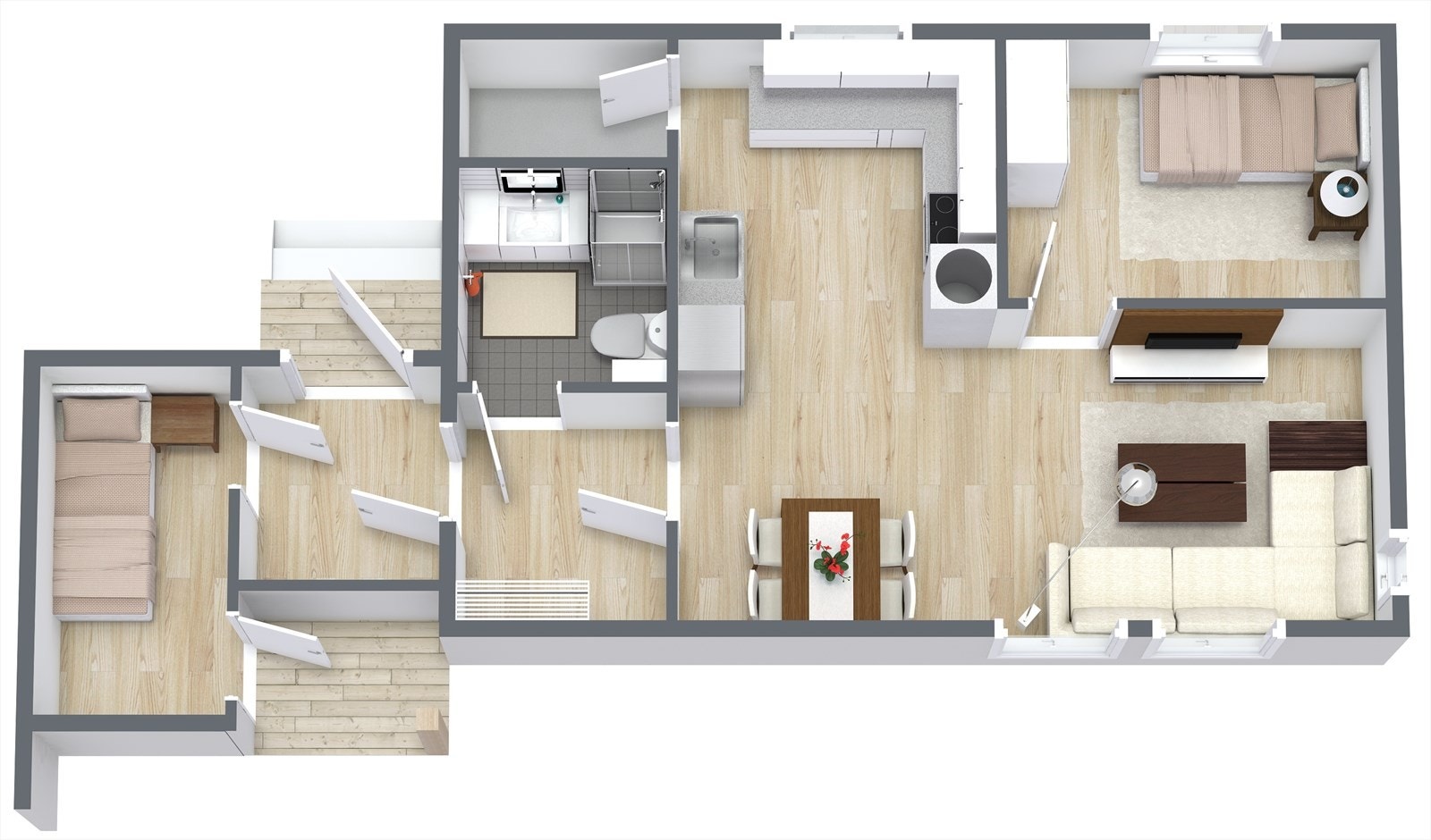 Planskisse utleiedel - Kun til illustrasjon - avvik vil forekomme Galleribilde