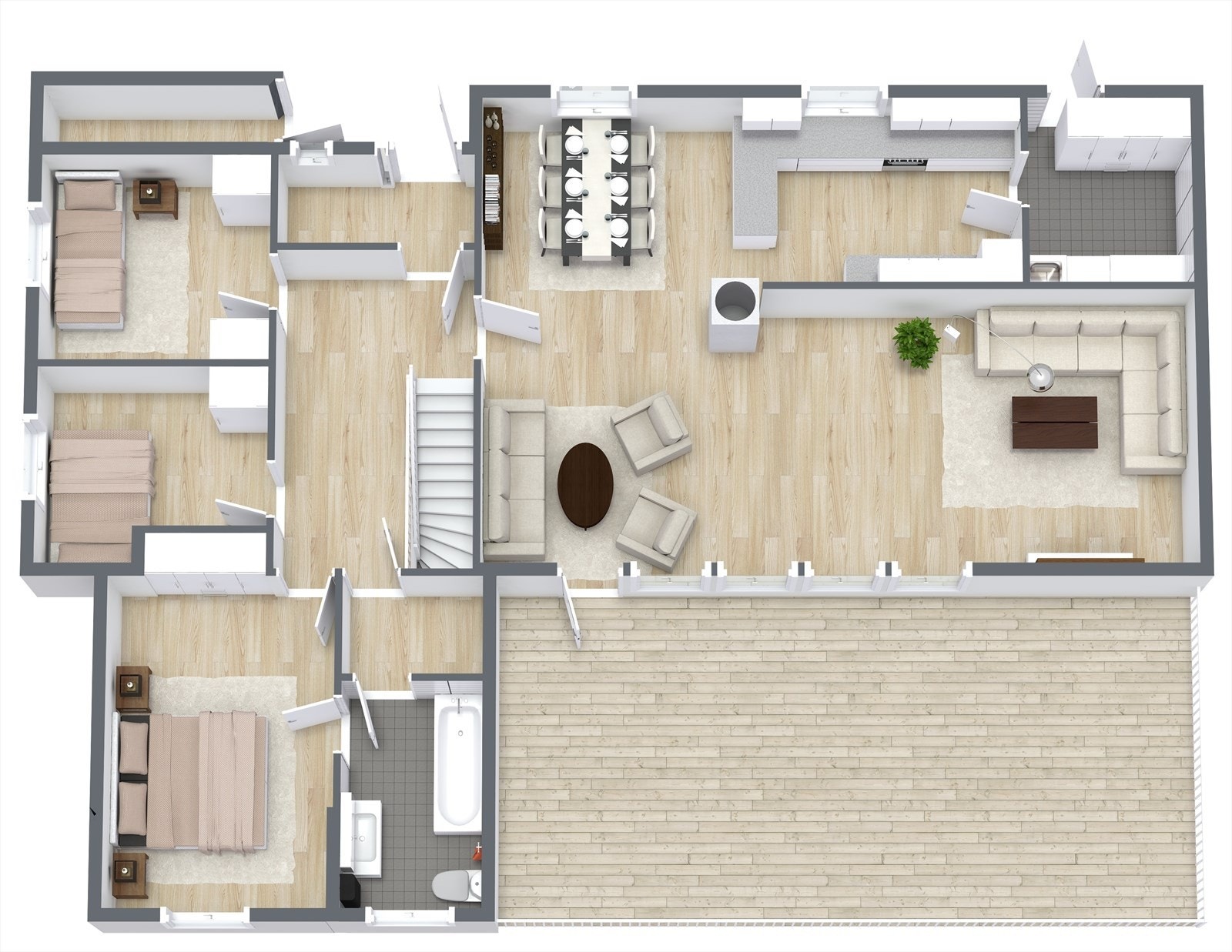 Planskisse 1. etg. Kun til illustrasjon - avvik vil forekomme Galleribilde