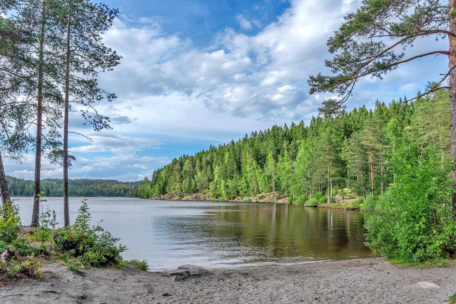 Det er kort vei til flotte turområder, skiløyper, fiske og bademuligheter i Lillomarka. Galleribilde