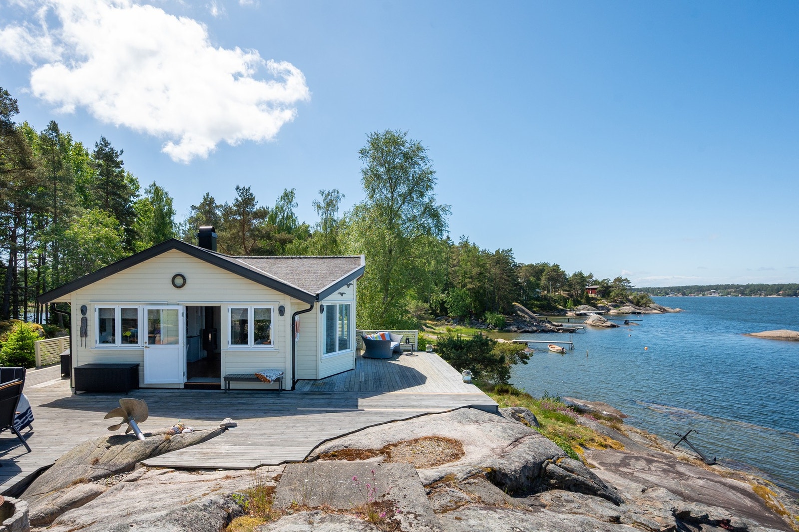 Innholdsrik og praktisk hytte med store, private uteområder Galleribilde