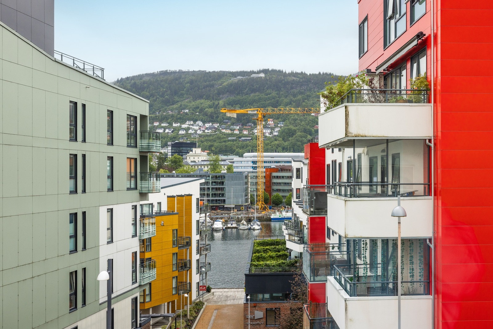 Utsikt fra leiligheten. Galleribilde