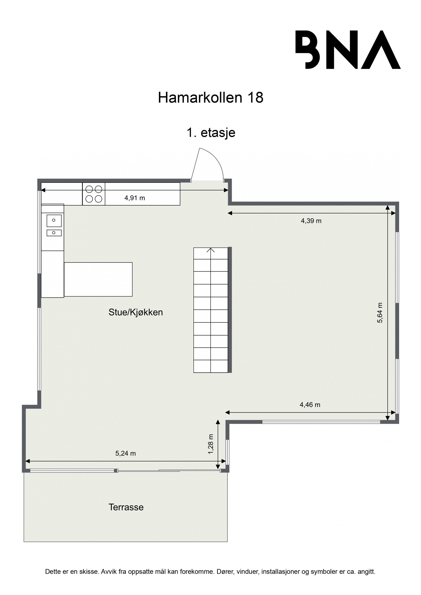 Plantegning - 1. etasje Galleribilde