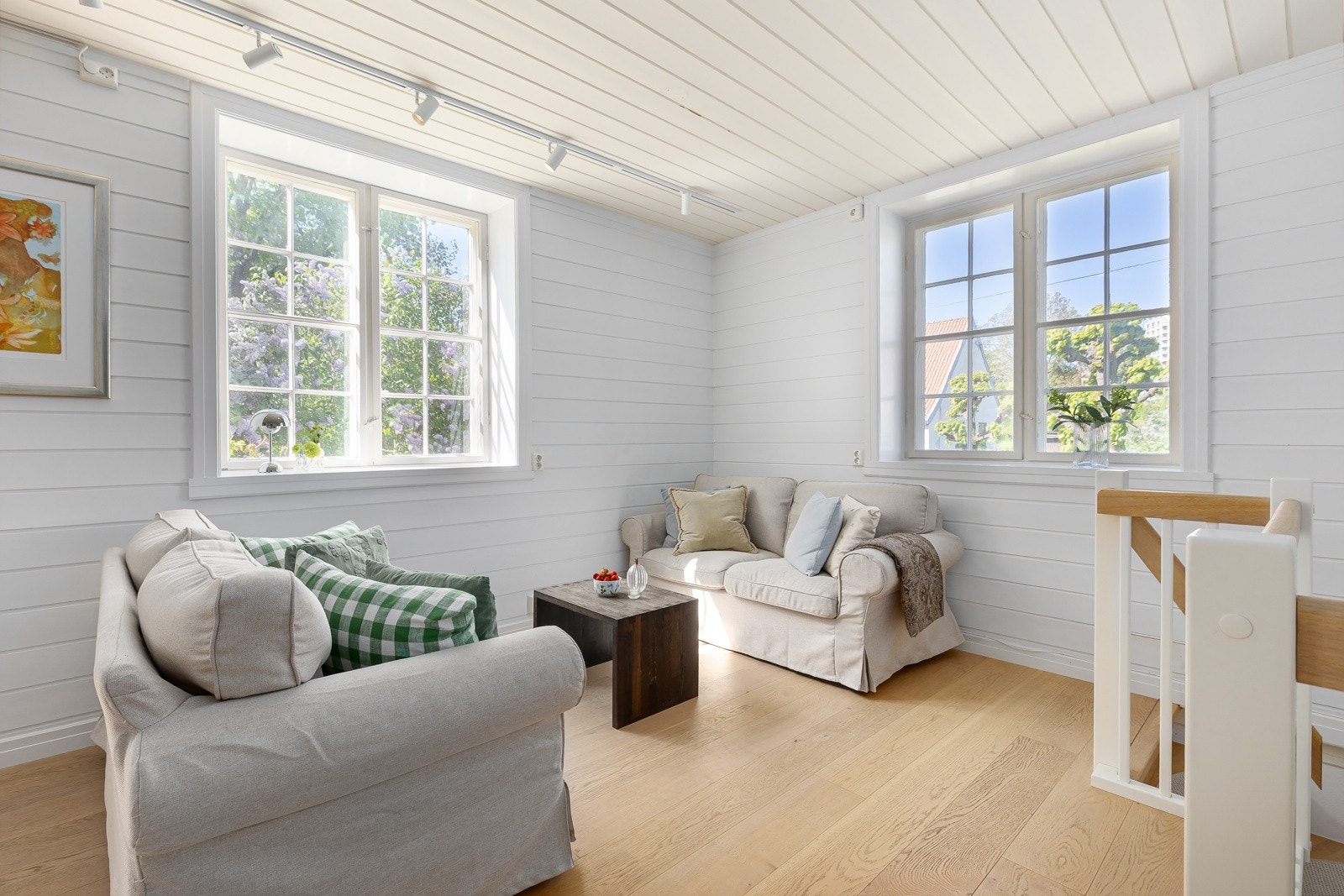 Stuen gir plass til sone for salong Galleribilde