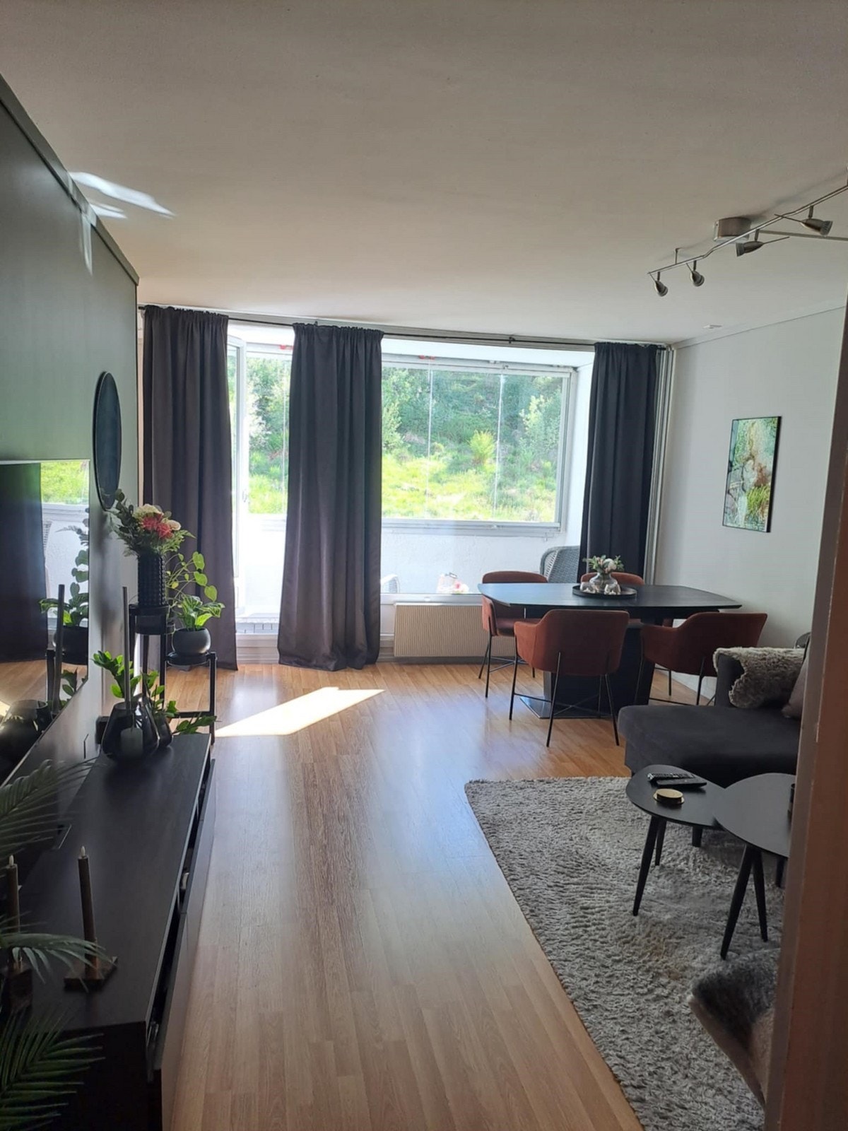 Tv-stue + spisestue Galleribilde