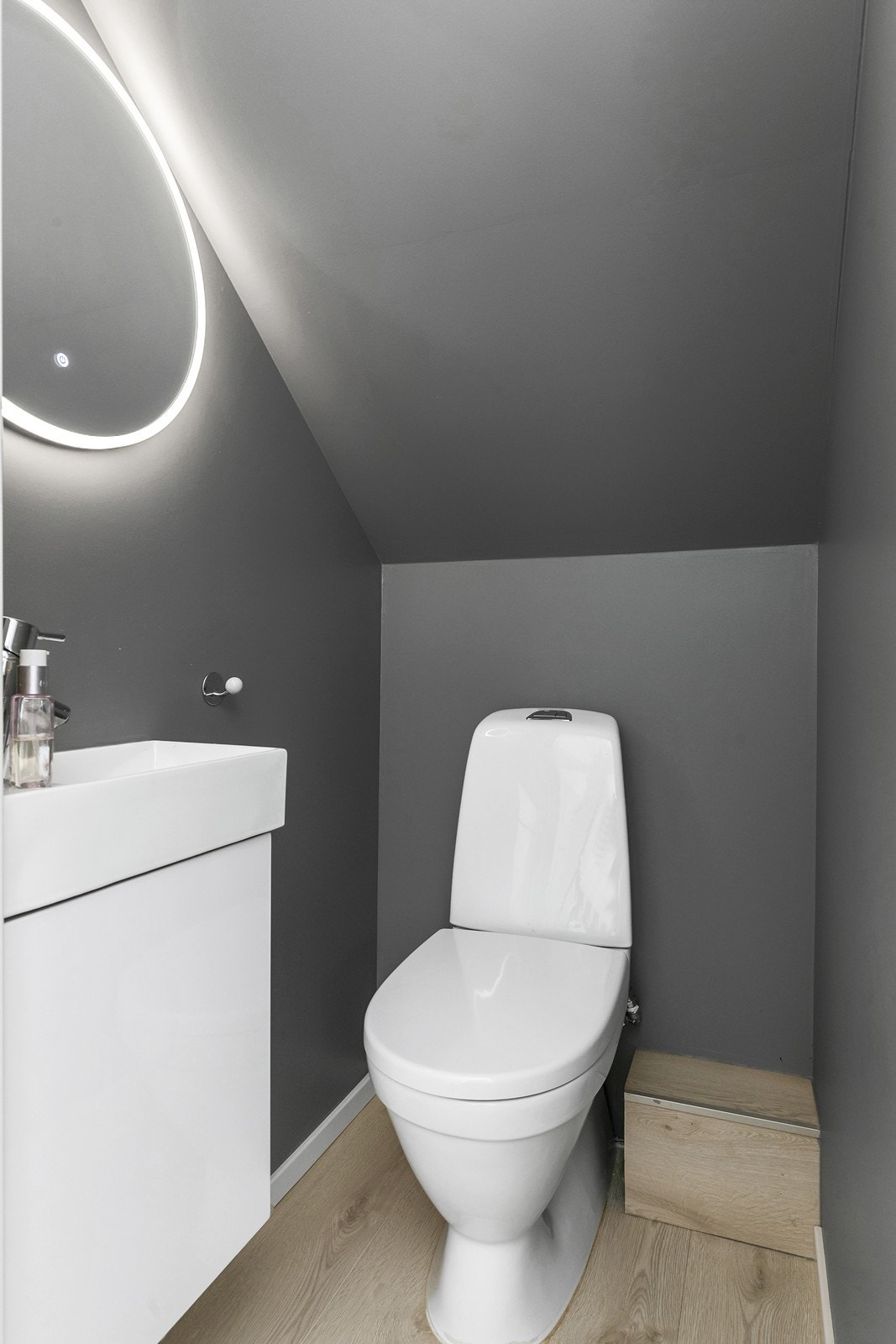 Separat toalettrom med servant og wc Galleribilde