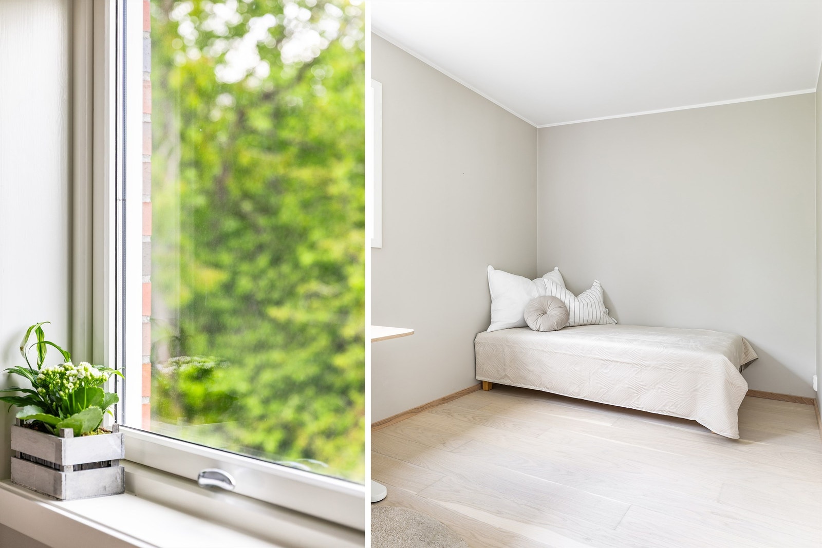 Utskiftning og fornying av overflatene ble utført også i soverommene i 2020. Galleribilde