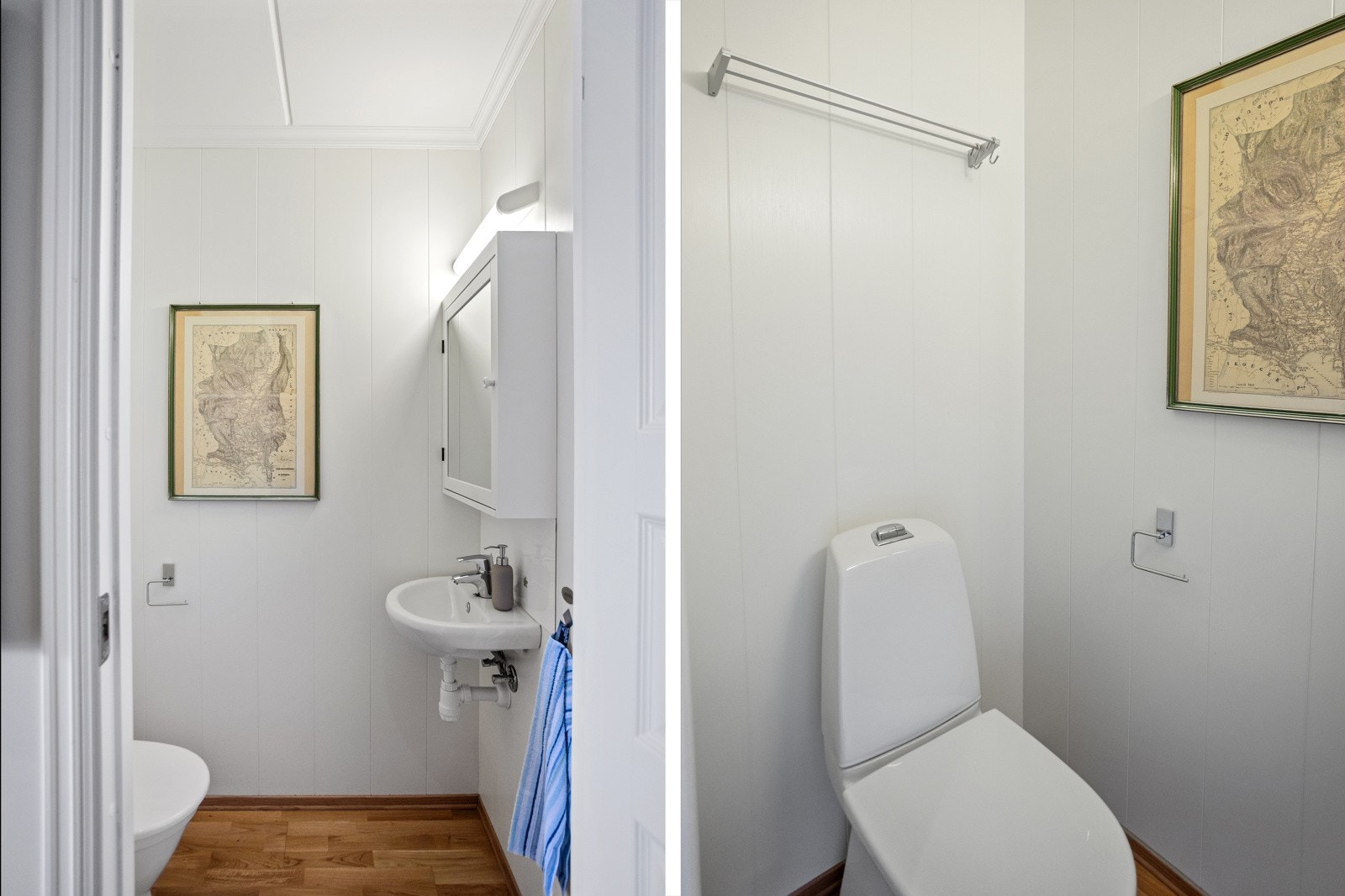 Praktisk gjestetoalett. Galleribilde