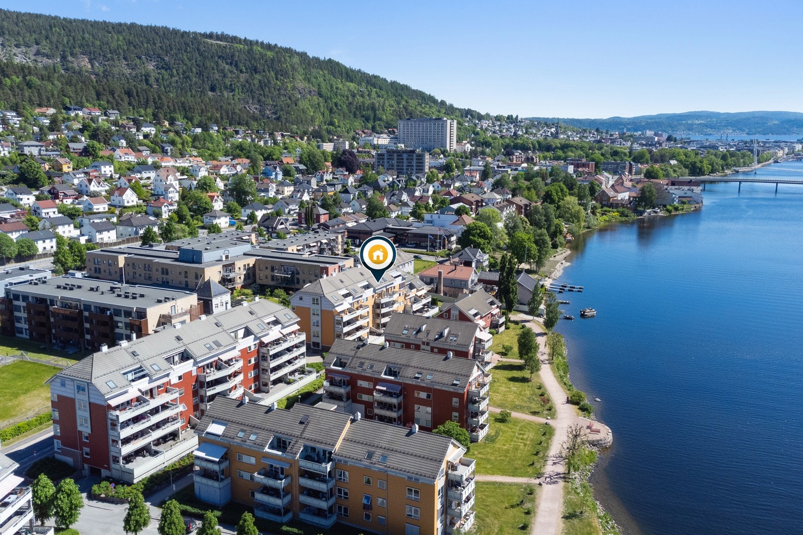 Sameiet er veldrevet og har noen av byens flotteste turområder like utenfor stueveggen. Galleribilde