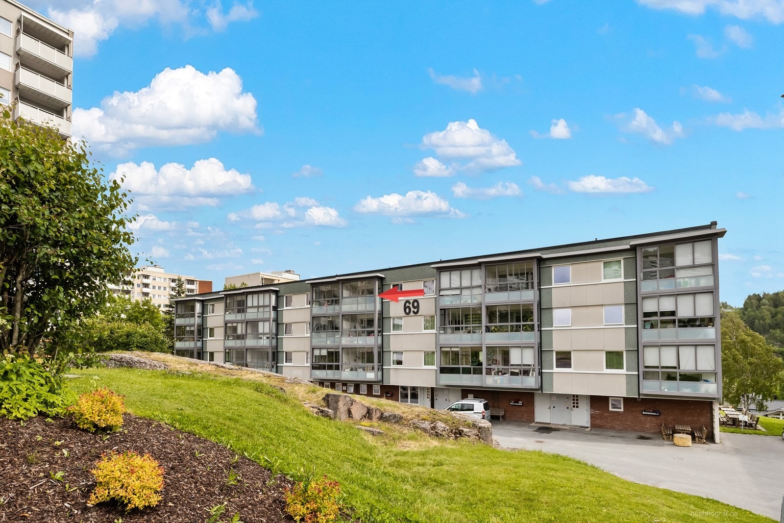 Fine fellesarealer i borettslaget. Galleribilde