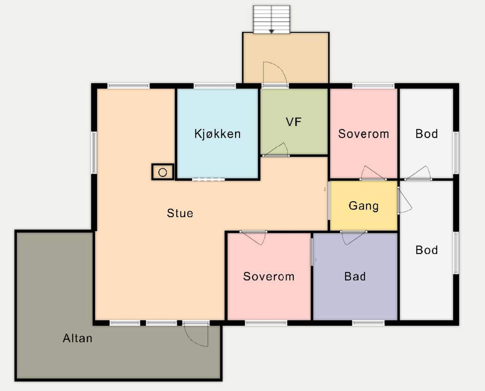 Planskisse. Galleribilde