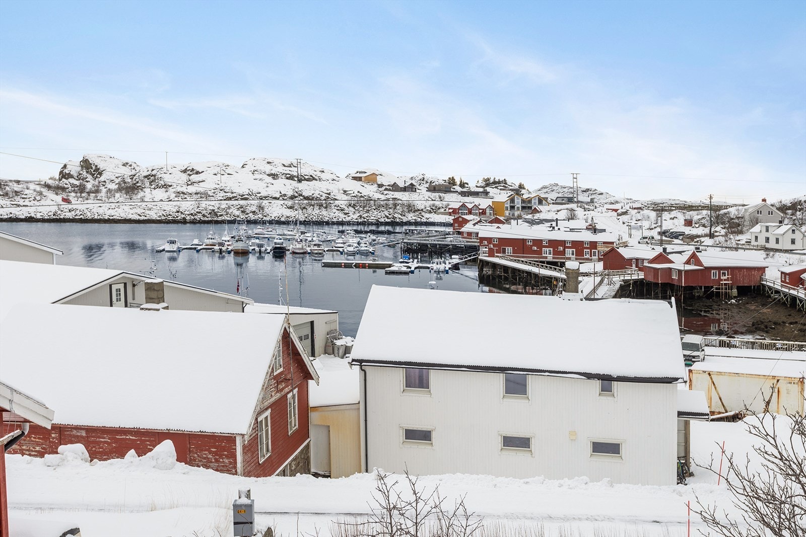 Utsikt mot miljøet i havna Galleribilde