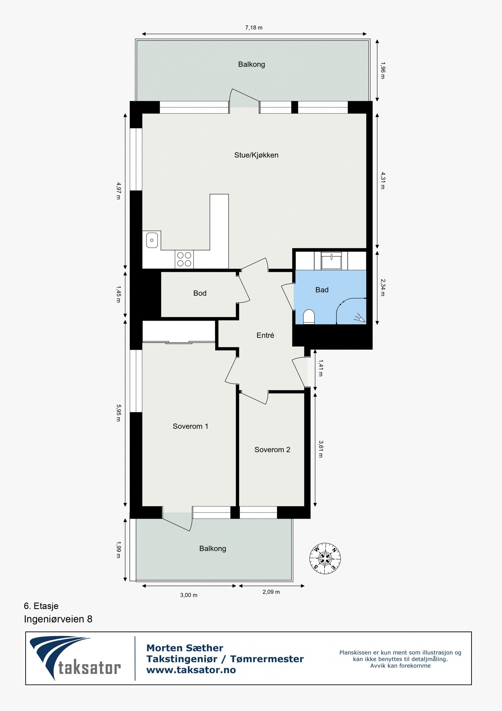 Plantegning av Ingeniørveien 8 Galleribilde