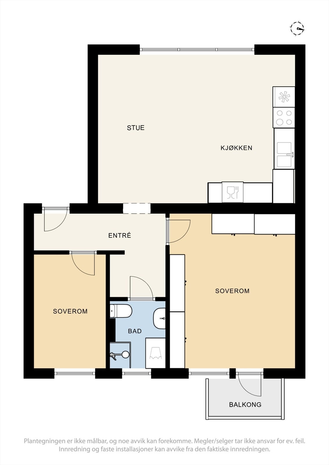 Alternativ planløsning. Flere beboere i gården har gjort denne løsningen. Ny kjøper må uansett selv sjekke ut hva som er gjennomførbart, samt sjekke ut hva som vil være lovmessig å utføre. Dette er kun ment som en idé. Se punkt "diverse" for mer info. Galleribilde