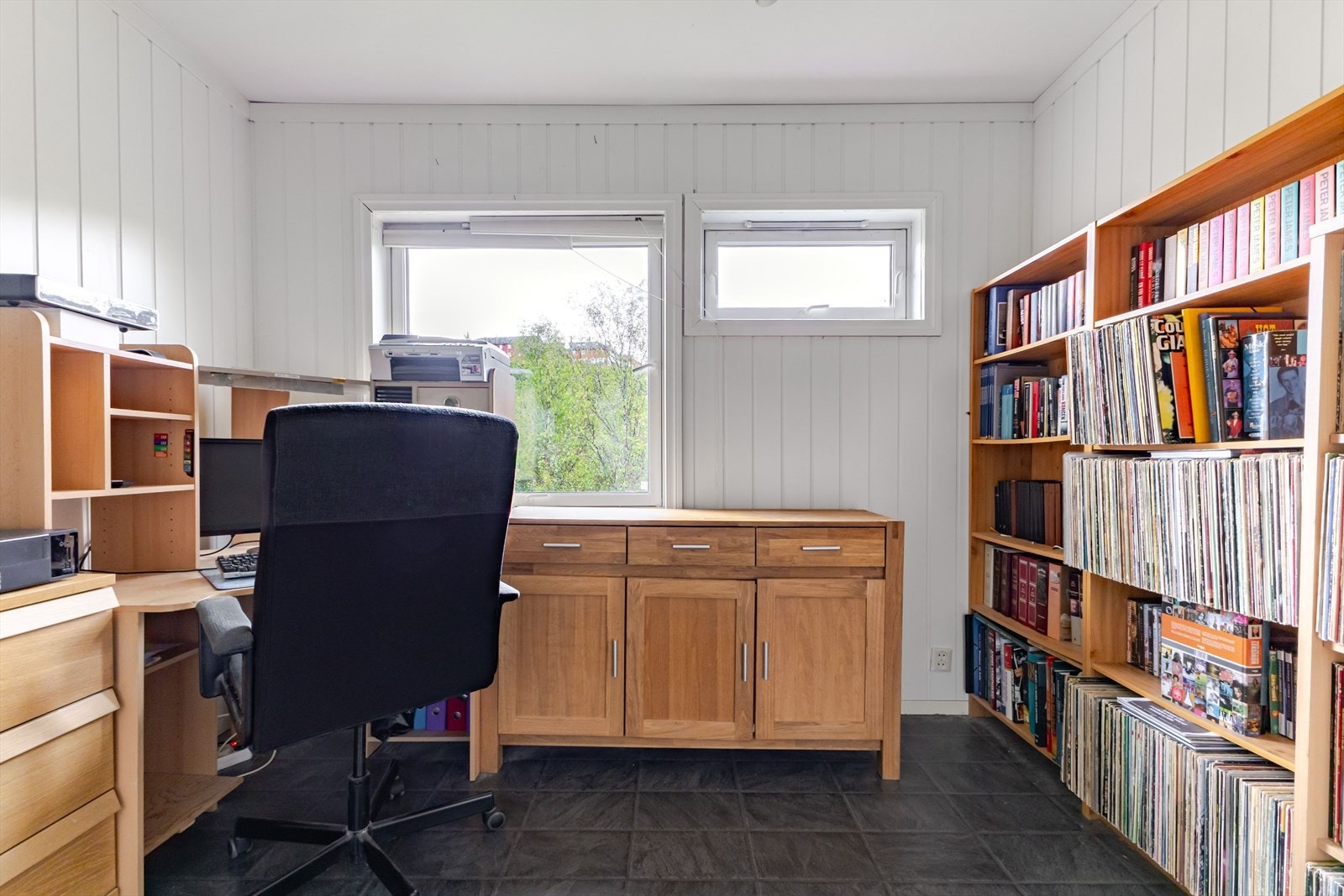 Soverom 3 er innredet og brukes i dag som kontor. Galleribilde